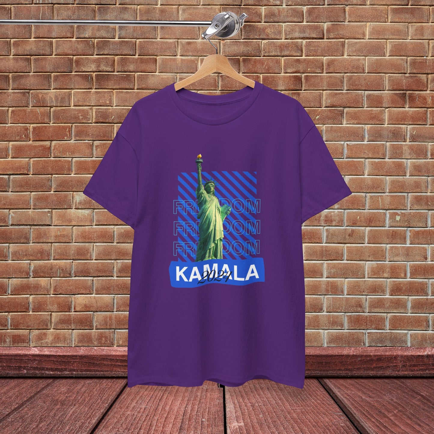 Statue of Liberty Kamala 2024 Freedom Shirt- Vote Blue T-Shirt- Democrat Presidential Election T-Shirt- Save Democracy Shirt