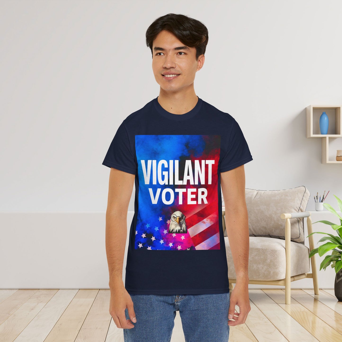 Vigilant Voter Shirt- Vote Blue Save Democracy Tee- Democrat Presidential Election T-Shirt