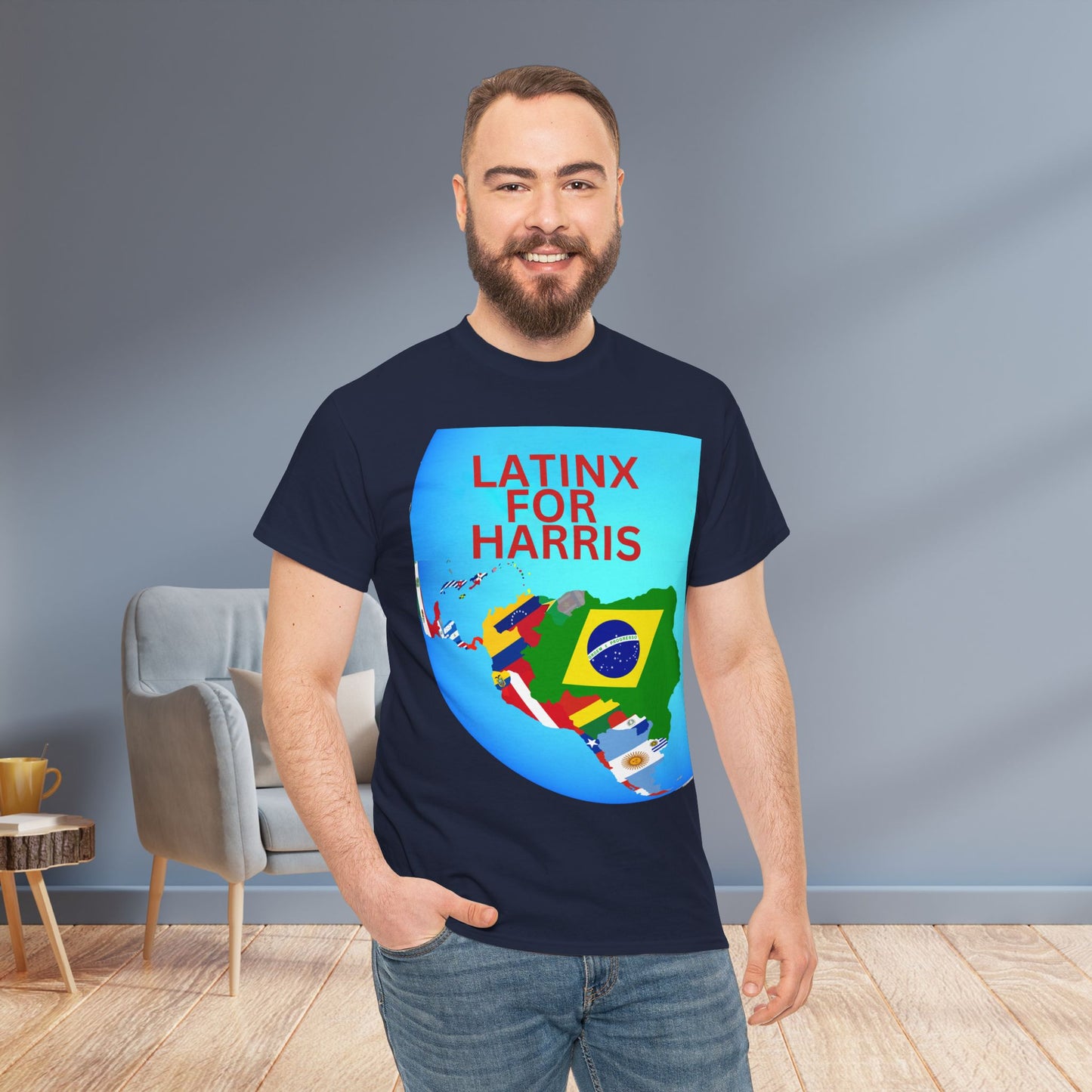 Latinx For Harris Shirt - Harris/Walz 2024 T-Shirt -  Democrat Presidential Election Tee