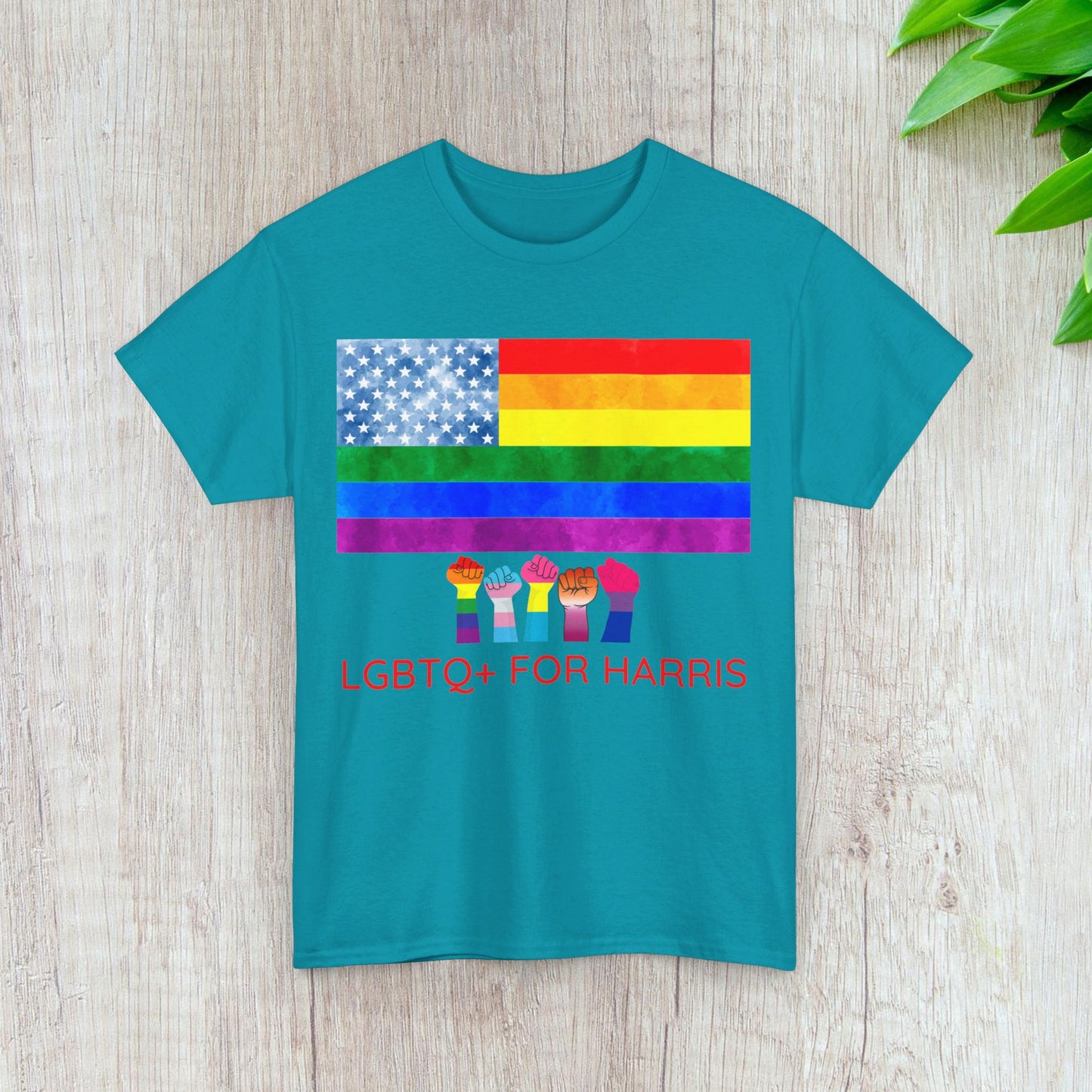 LGBTQ+ for Harris Shirt- Queer for Harris Tee-  Democrat Presidential Election T-Shirt