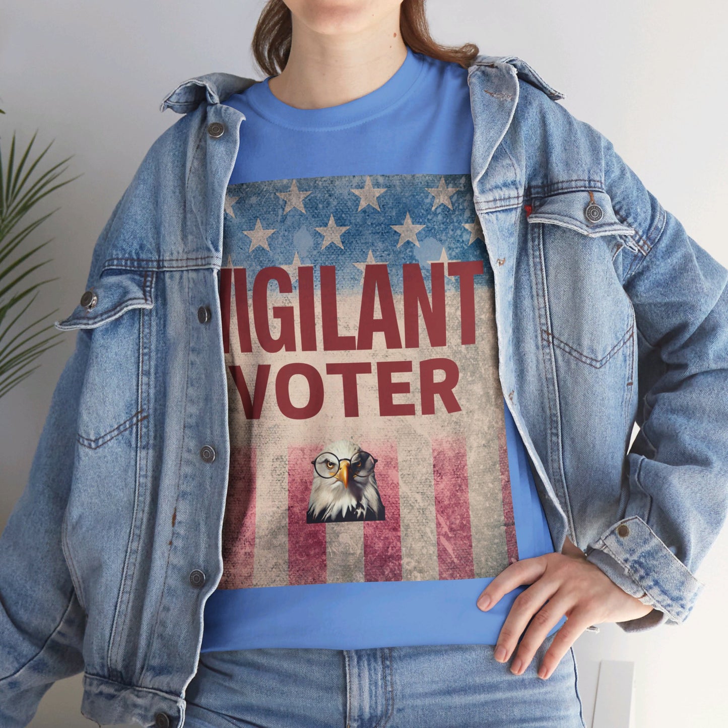 Vigilant Voter Shirt- Vote Blue Save Democracy Tee- Democrat Presidential Election T-Shirt