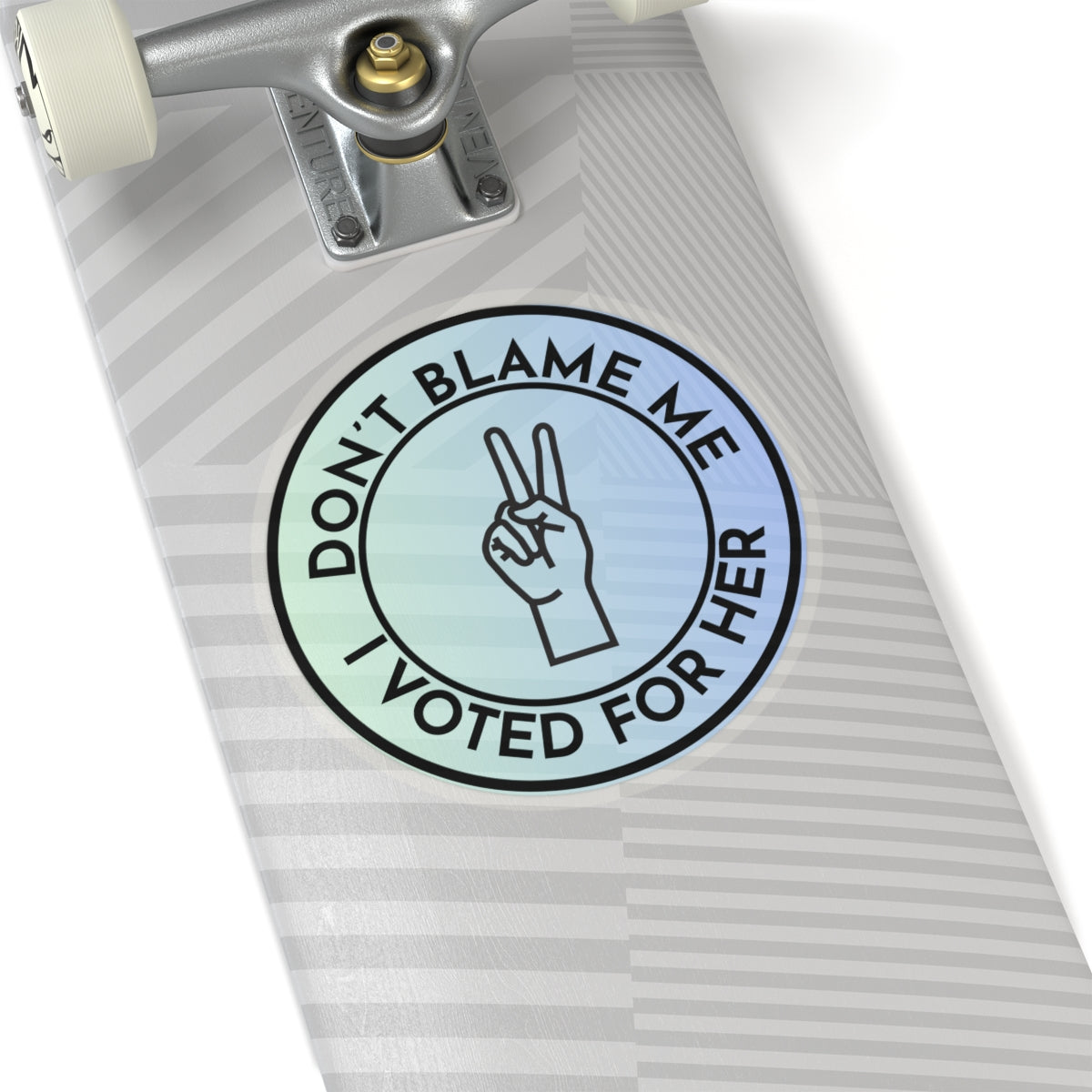 Resist Sticker Anti-Trump Merch Don't Blame Me I Voted for Her Political Decal FDT Protest Sticker Activist Anti-Fascism Resistance Decal