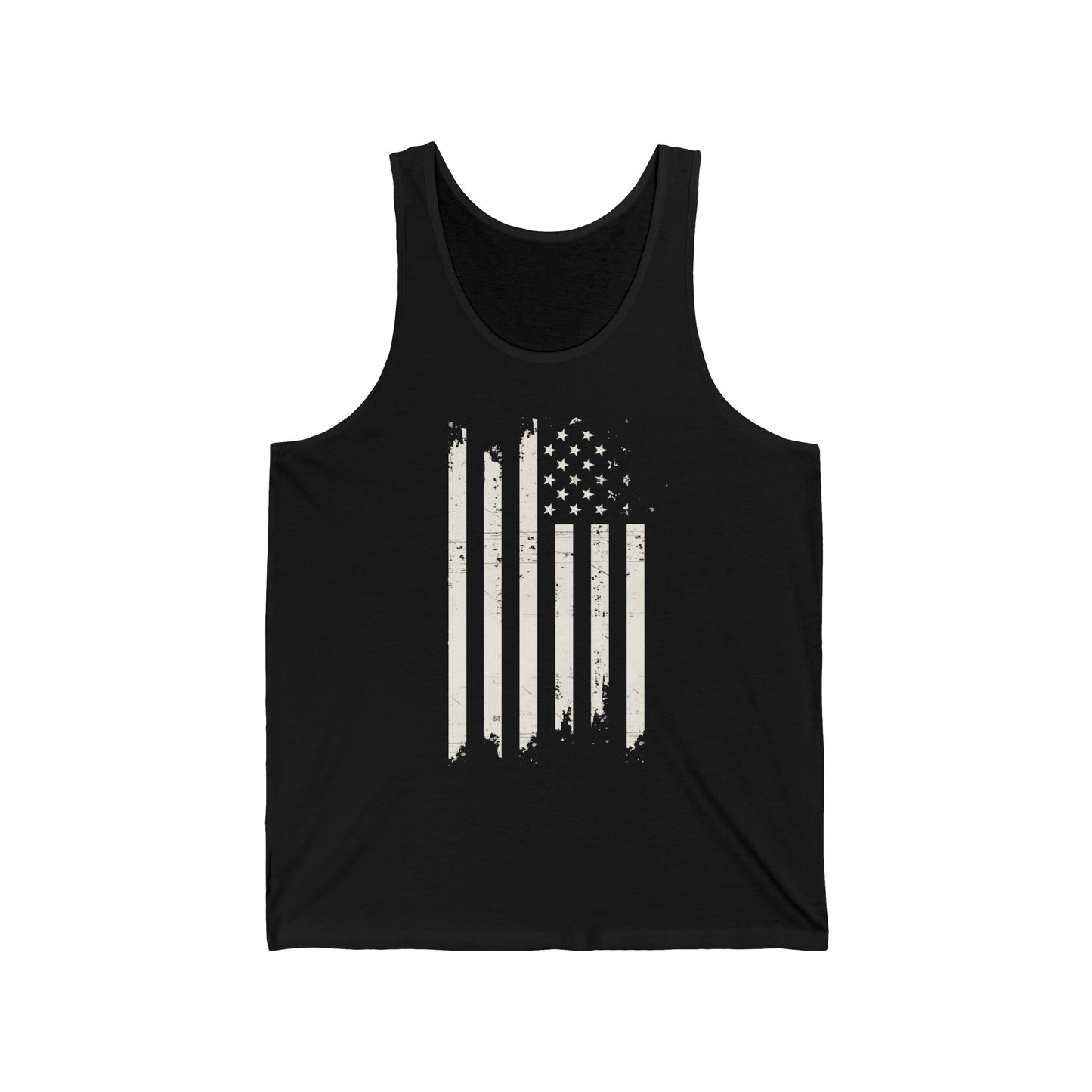 Distressed US Flag Mourning Protest Tank Top Social Justice Shirt Anti-Trump Merch Anti-Fascism Resist Activist Tank Top Democrat Apparel