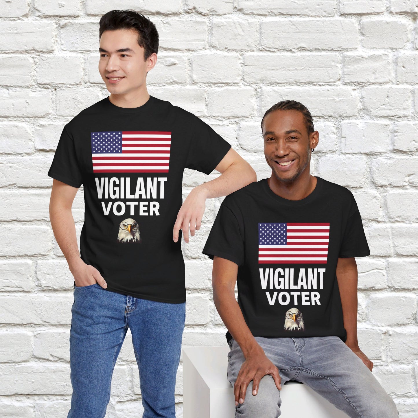 Vigilant Voter Shirt- Vote Blue Save Democracy Tee- Democrat Presidential Election T-Shirt