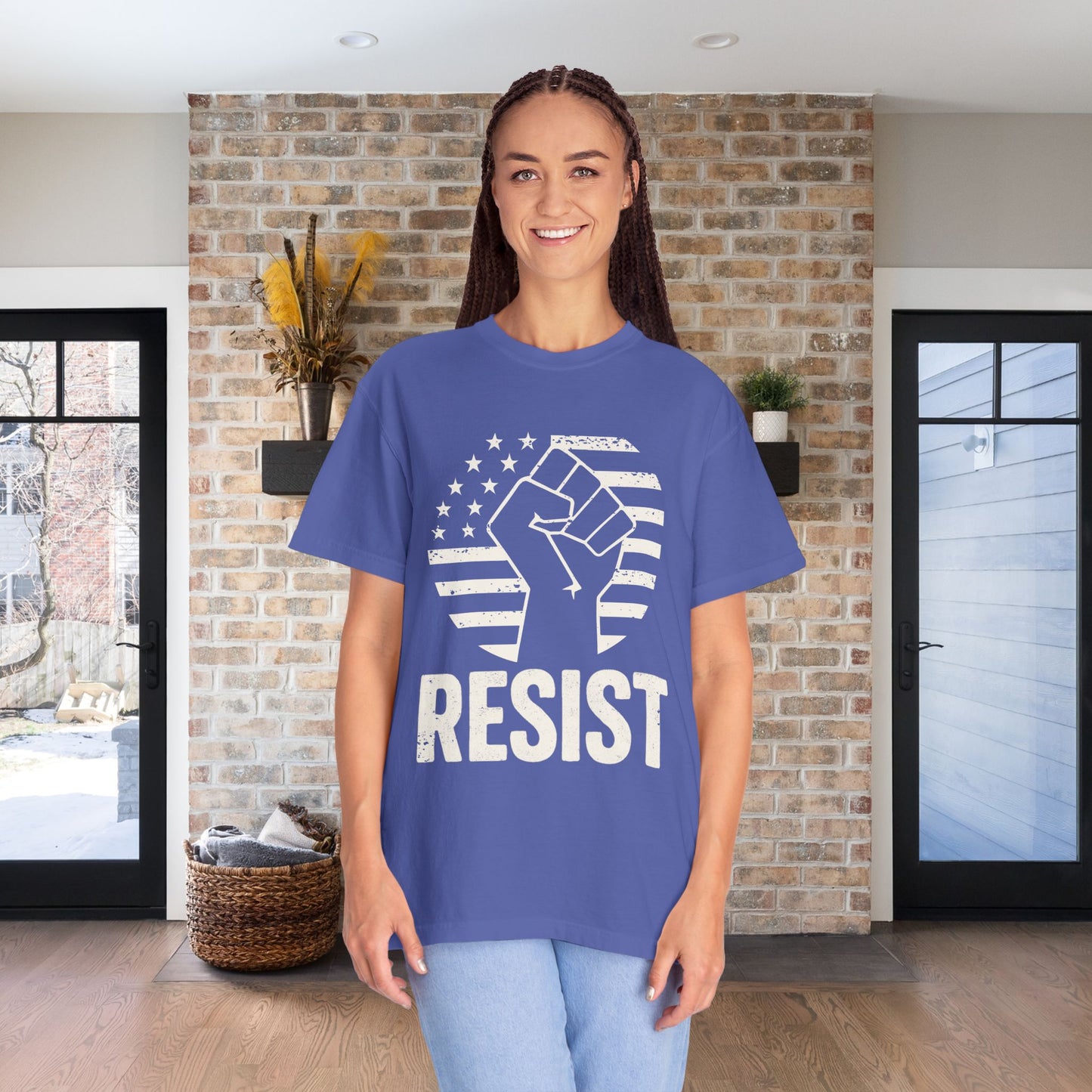 Resist Social Justice Shirt Anti Trump Resistance Tee Anti-Fascism Protest TShirt Comfort Colors Activist T-Shirt Gift for Democrat Apparel