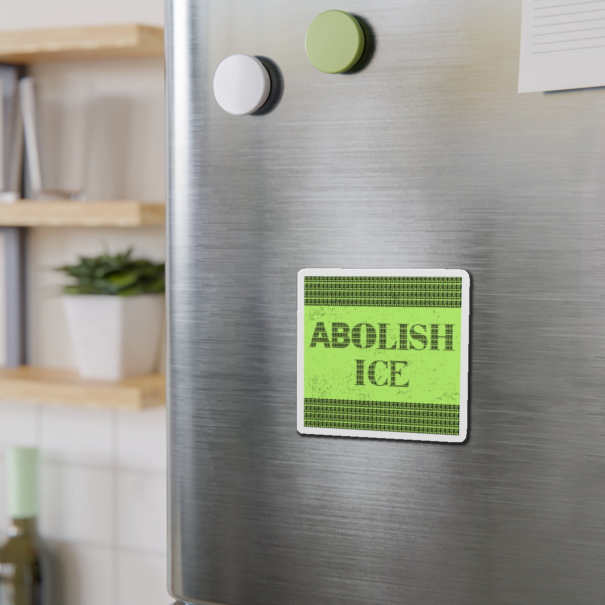 Political Magnet Anti-Trump Merch Abolish ICE Fuck Donald Trump Car Magnet Political FDT Resist Protest Gear Anti-Fascism Democratic Sign