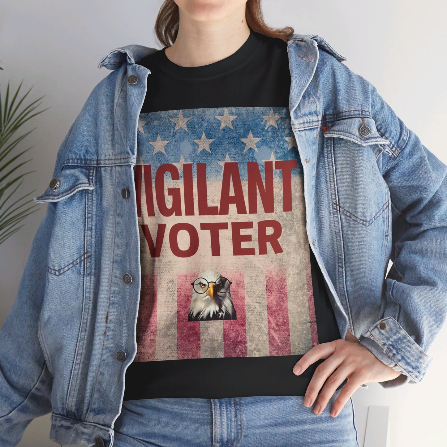 Vigilant Voter Shirt- Vote Blue Save Democracy Tee- Democrat Presidential Election T-Shirt