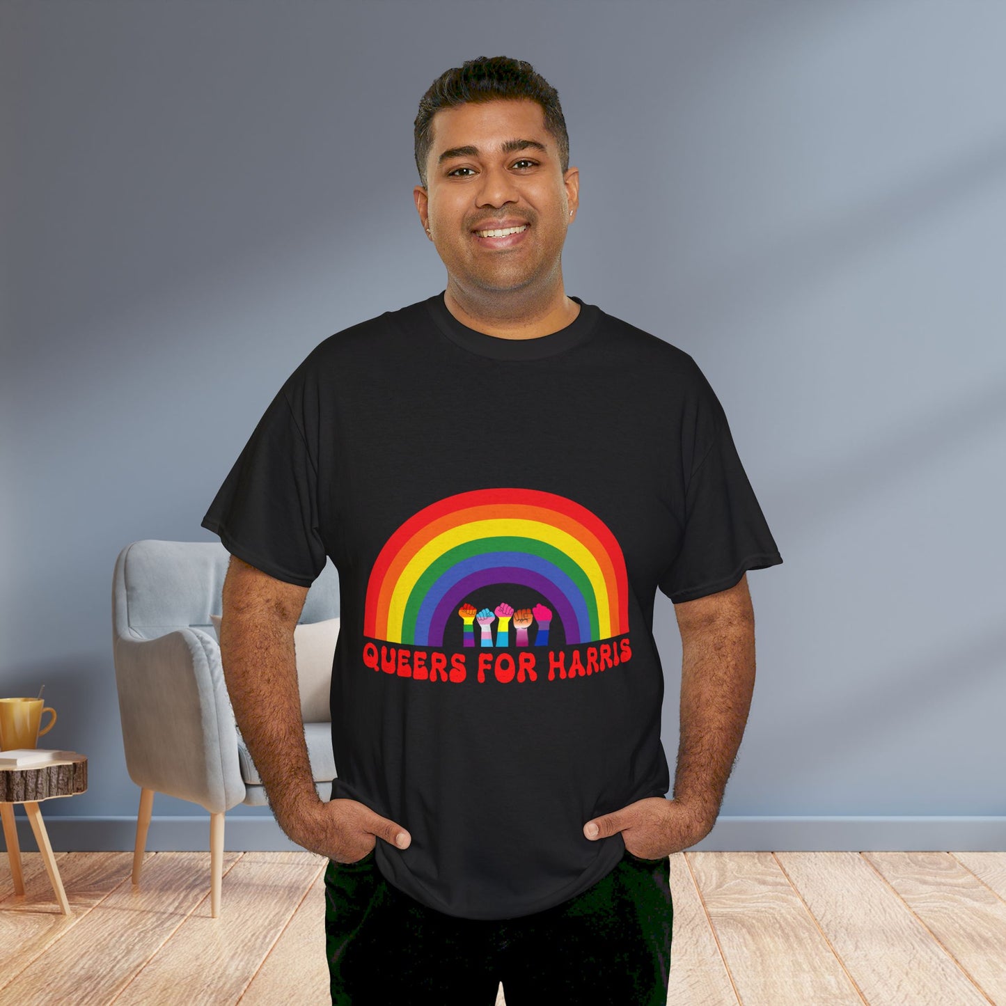 Queers For Harris Shirt- Support LGBTQ Tee-  Democrat Presidential Election T-Shirt