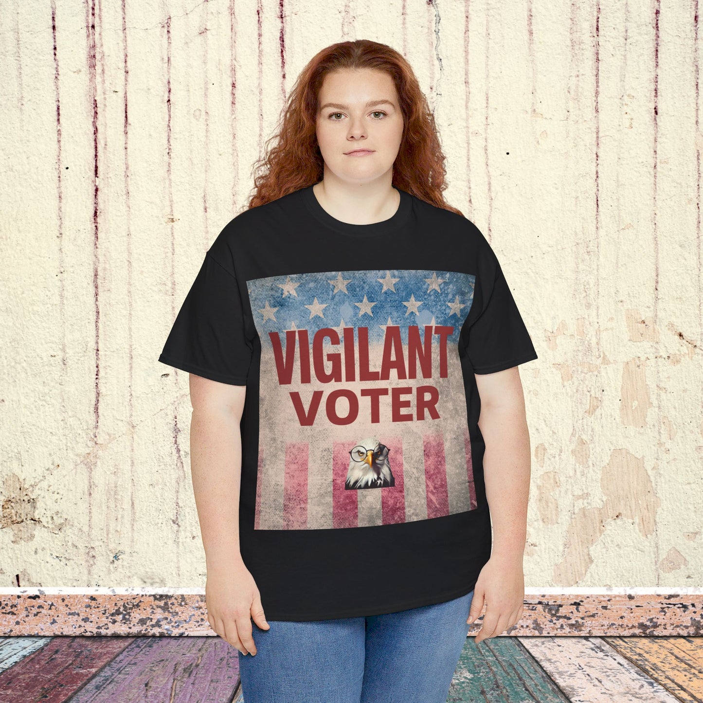 Vigilant Voter Shirt- Vote Blue Save Democracy Tee- Democrat Presidential Election T-Shirt