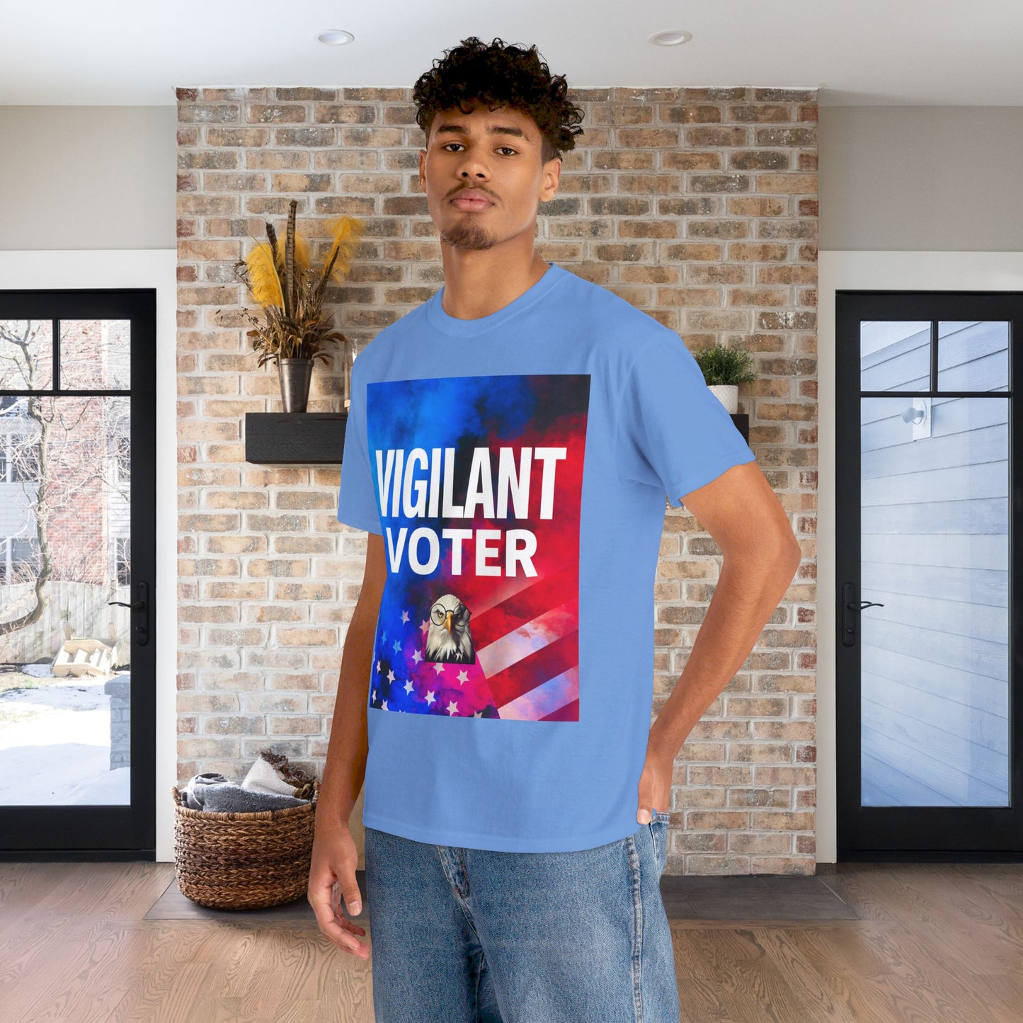 Vigilant Voter Shirt- Vote Blue Save Democracy Tee- Democrat Presidential Election T-Shirt