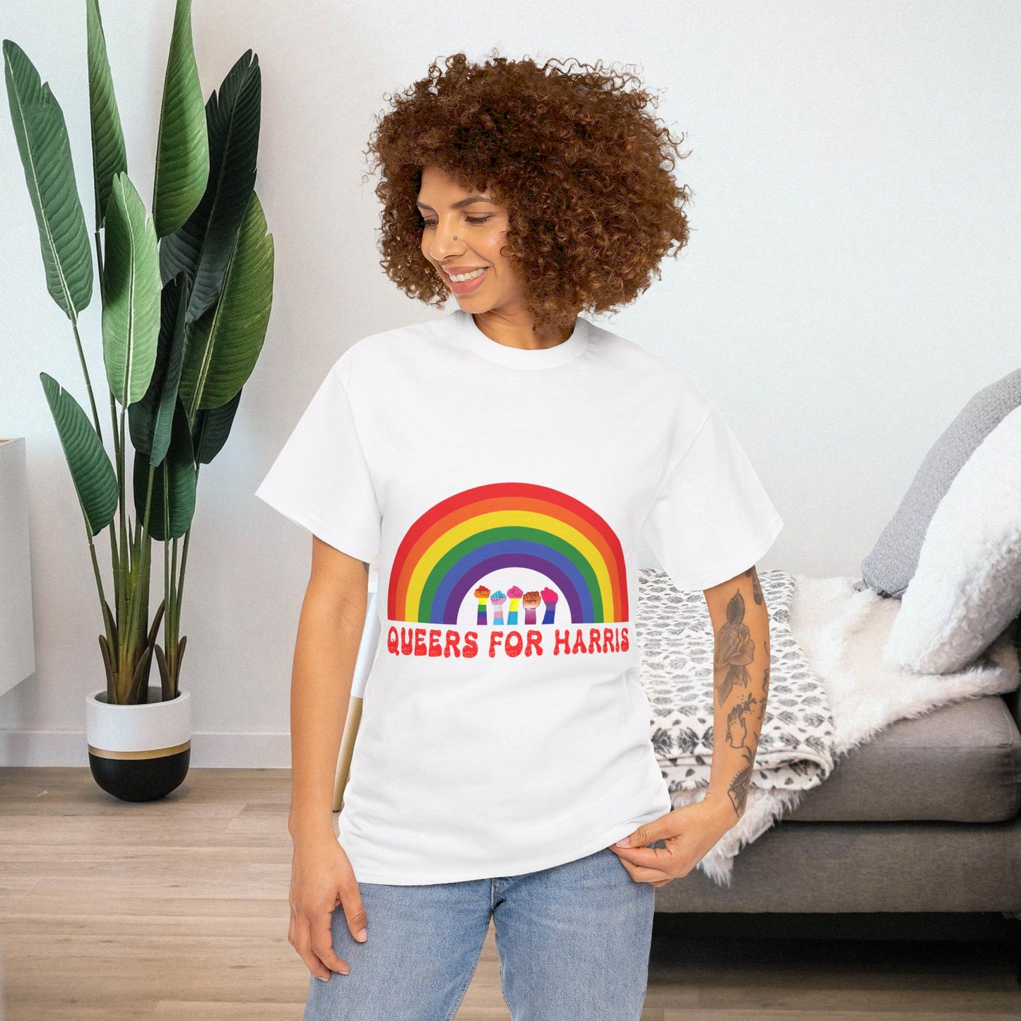 Queers For Harris Shirt- Support LGBTQ Tee-  Democrat Presidential Election T-Shirt