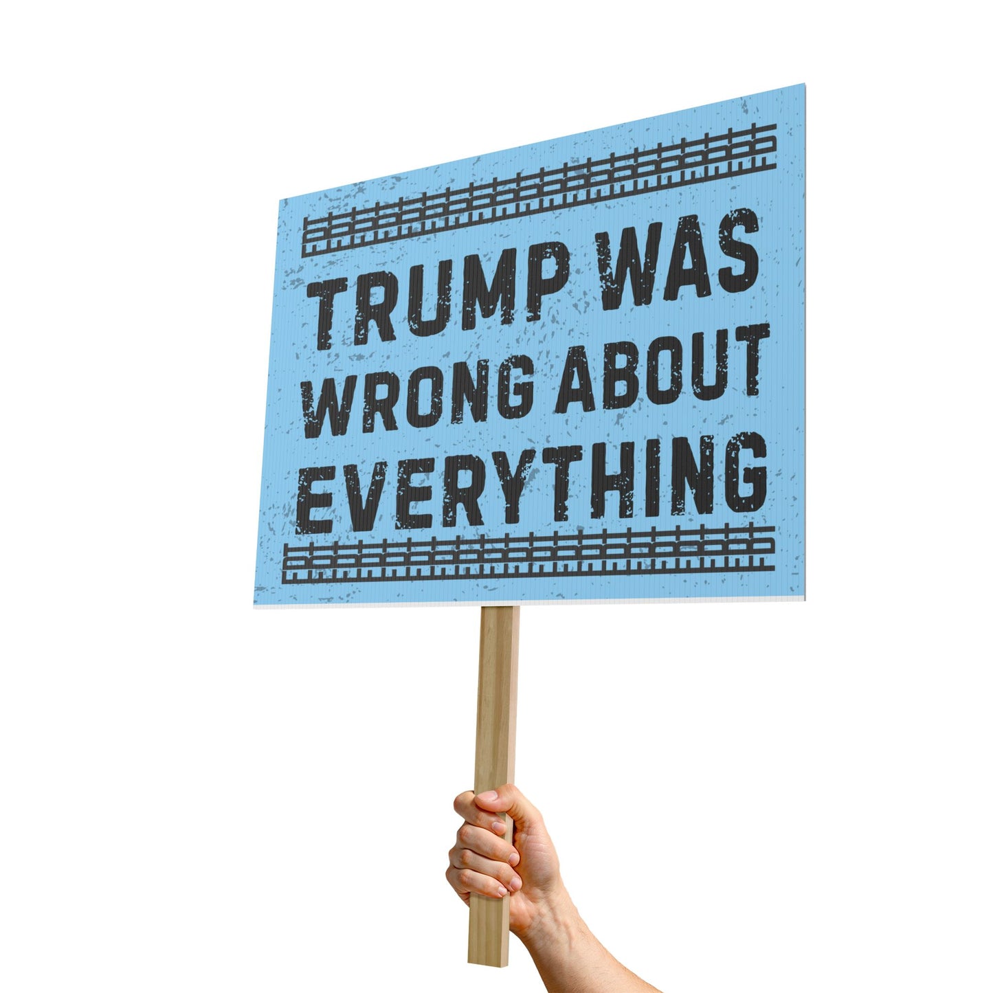 FDT Protest Sign, Anti Trump Resistance Sign 18" x 24" Waterproof & Fade Resistant Fuck Donald Trump Political Activist Gift, FDT Sign