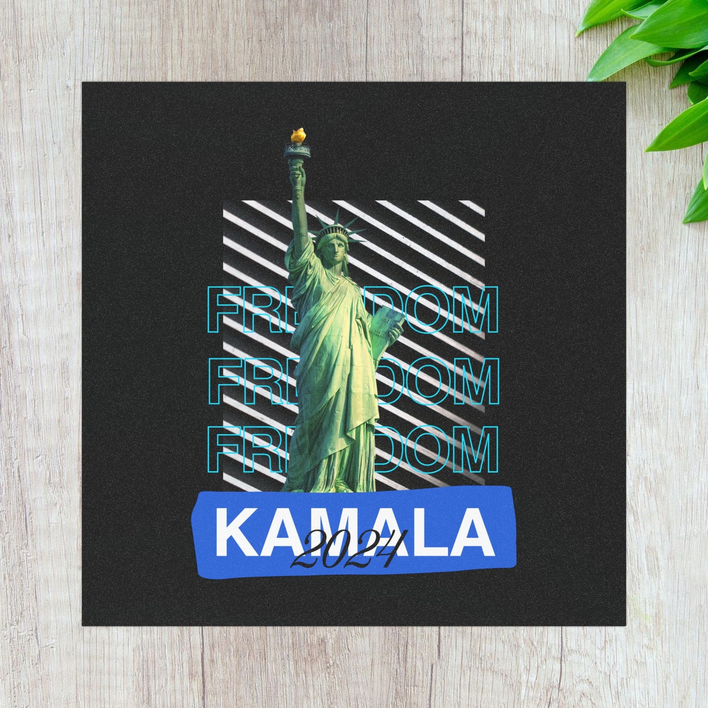 Statue of Liberty Freedom Kamala 2024 Car Magnet - Save Democracy Freedom Magnet