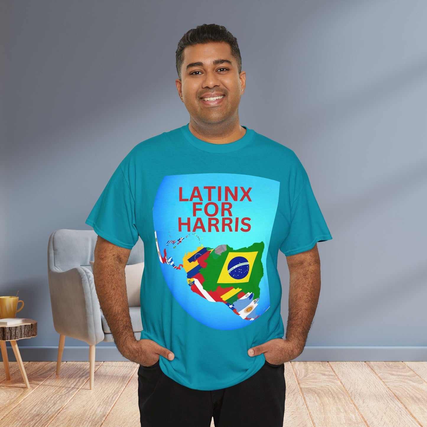 Latinx For Harris Shirt - Harris/Walz 2024 T-Shirt -  Democrat Presidential Election Tee