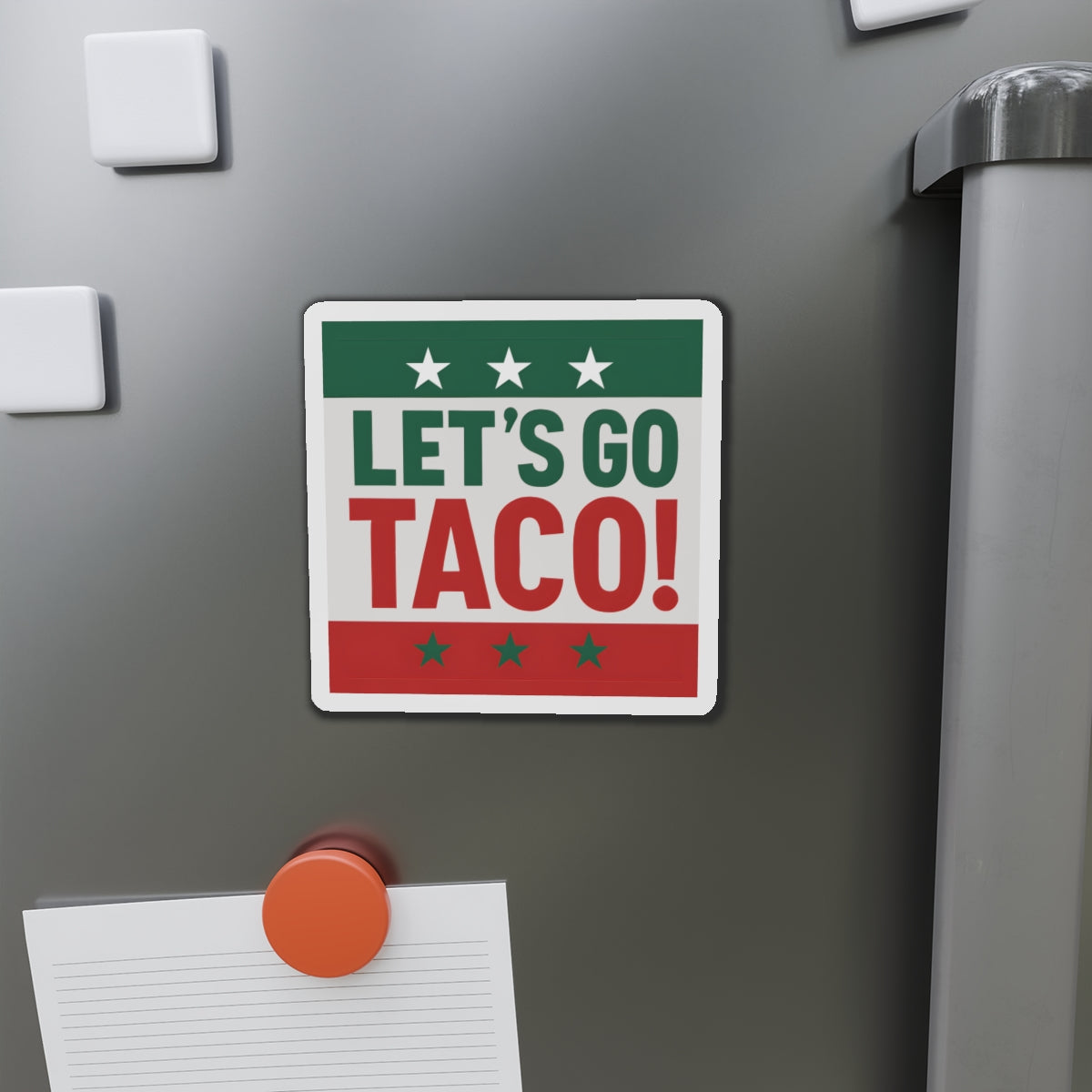 Political Magnet Anti-Trump Merch Let's Go Taco Fuck Donald Trump Car Magnet Political FDT Resist Protest Gear Anti-Fascism Mexican Sign