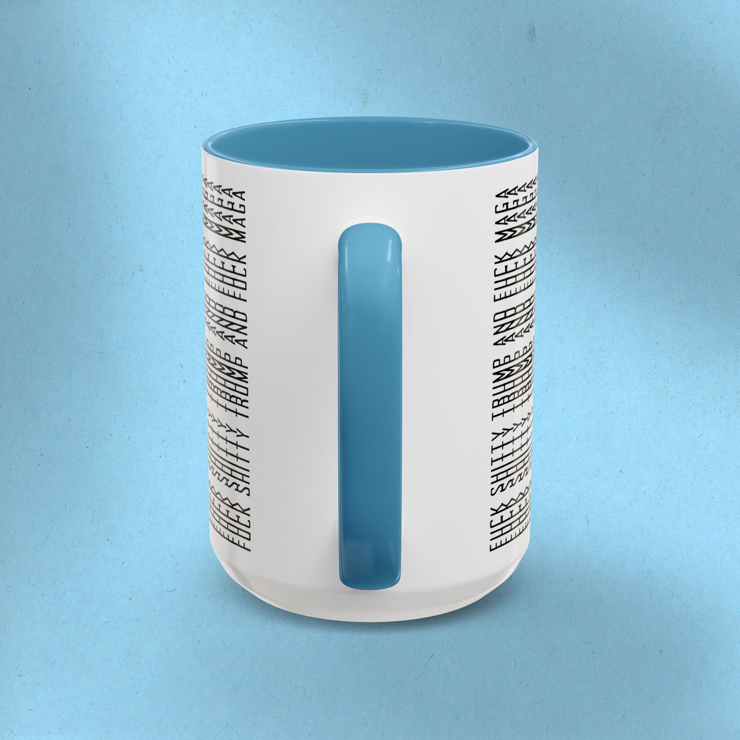 FDT Mug Hidden Message Mug Fuck Shitty Trump and Fuck Maga Coffee Cup FDT Ceramic Cup Foxtrot Delta Tango Anti-Fascism Anti-Trump Merch