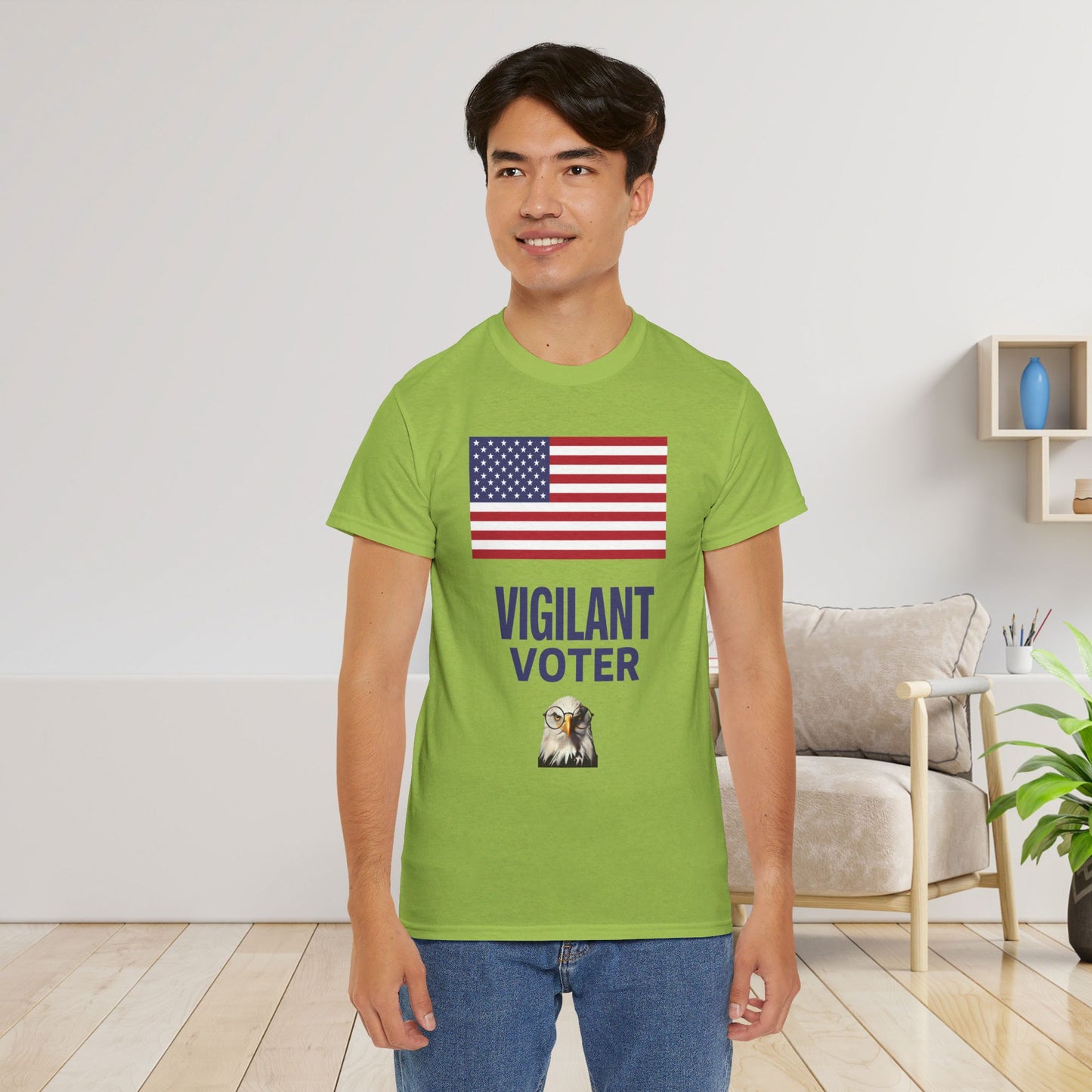 Vigilant Voter Shirt- Vote Blue Save Democracy Tee- Democrat Presidential Election T-Shirt