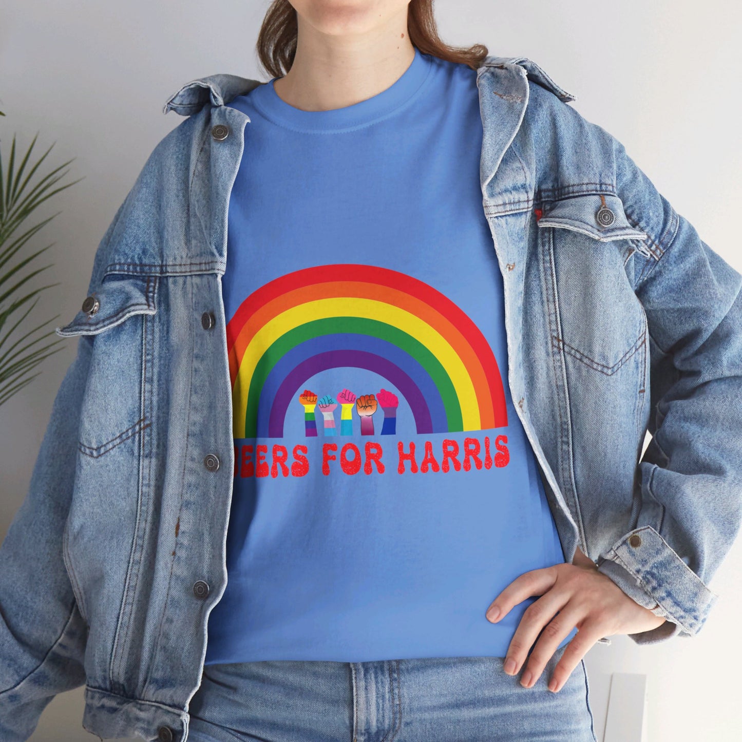 Queers For Harris Shirt- Support LGBTQ Tee-  Democrat Presidential Election T-Shirt