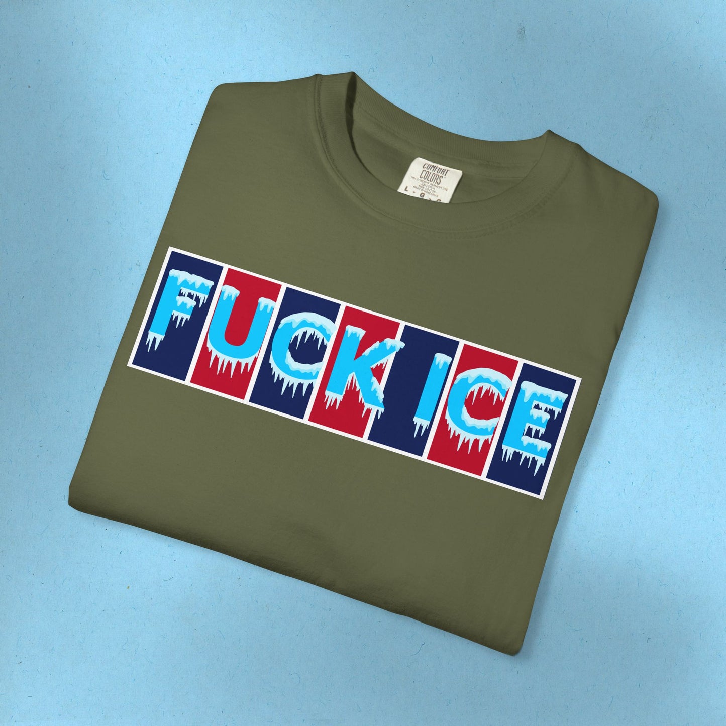 F*ck Ice Tee Protest Shirt Foxtrot Delta Tango F*ck Donald Trump Anti-Fascism Abolish Icestapo Comfort Colors Ring-Spun Cotton Tshirt