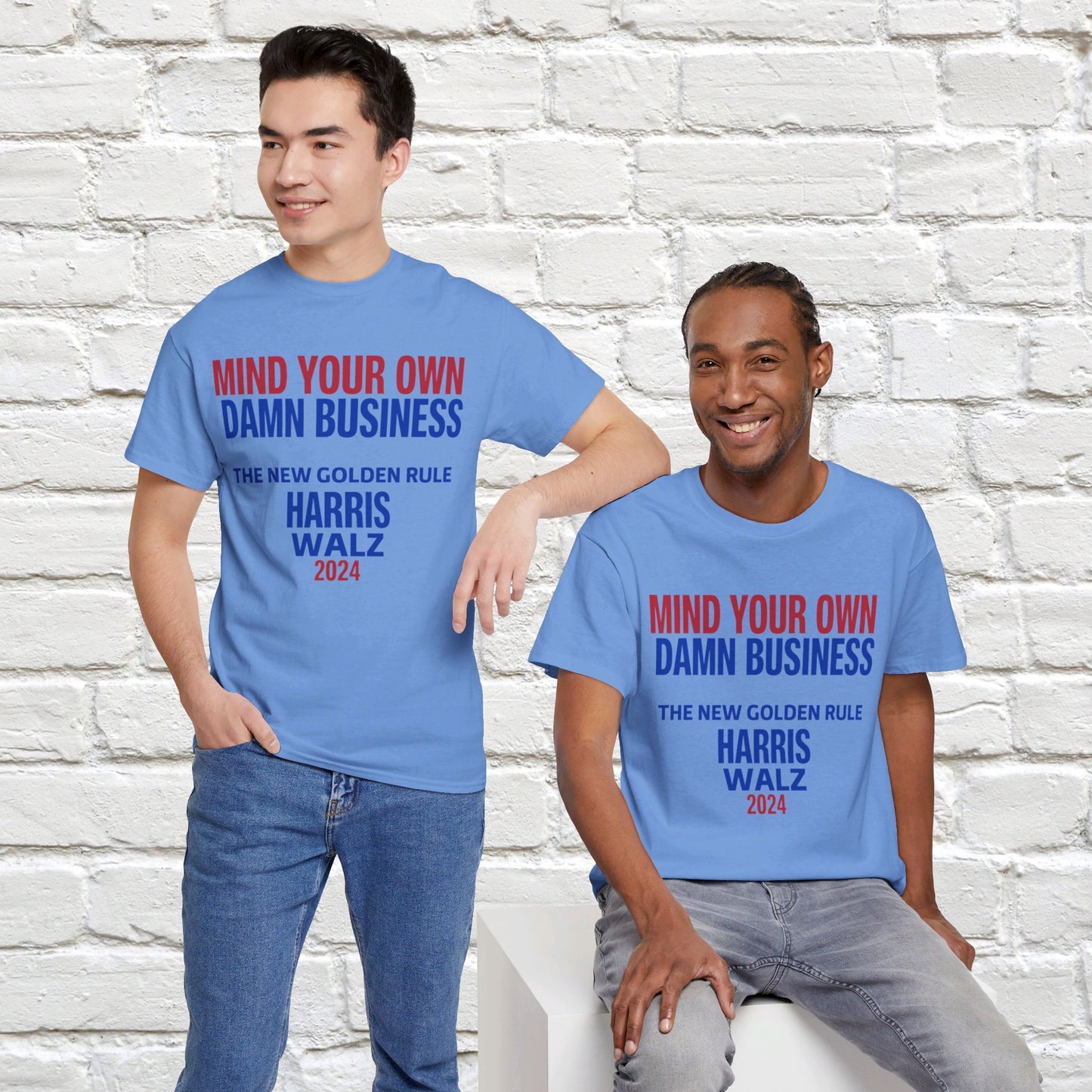 Mind Your Own Damn Business Shirt- Harris Walsh Tee-  Democrat Presidential Election T-Shirt