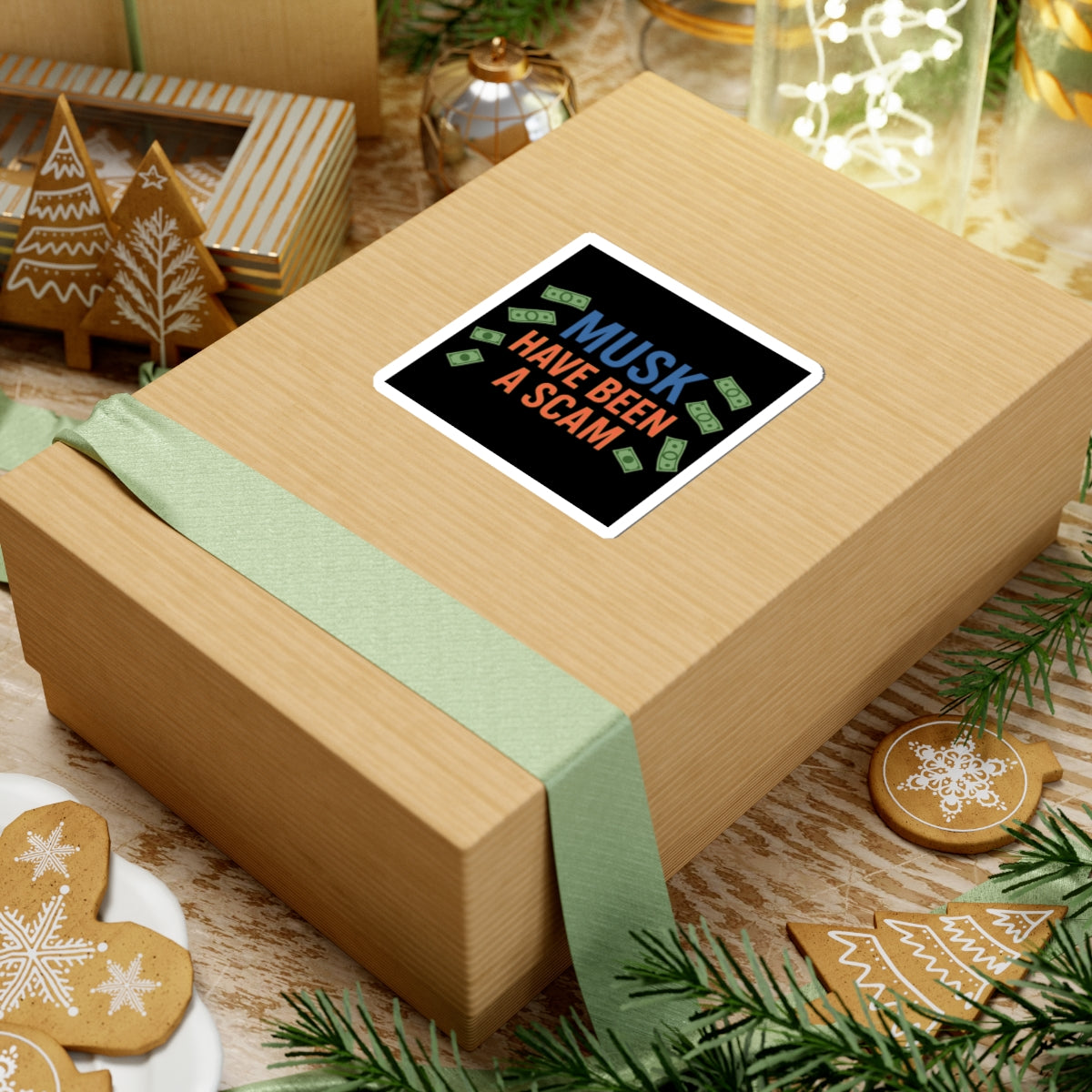 Resist Sticker Elon Musk Have Been A Scam Anti-Trump Merch Political Decal FDT Protest Sticker Activist Anti-Fascism Resistance Decal