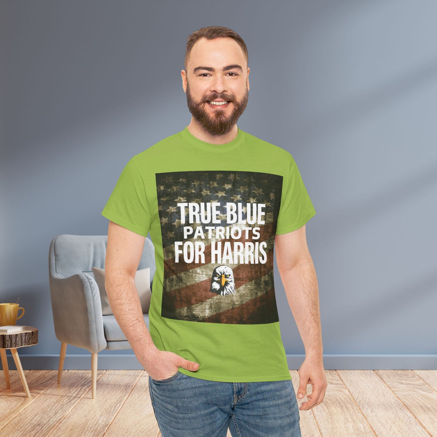 True Blue Patriots for Harris Shirt- Save Democracy Tee- Democrat Presidential Election T-Shirt