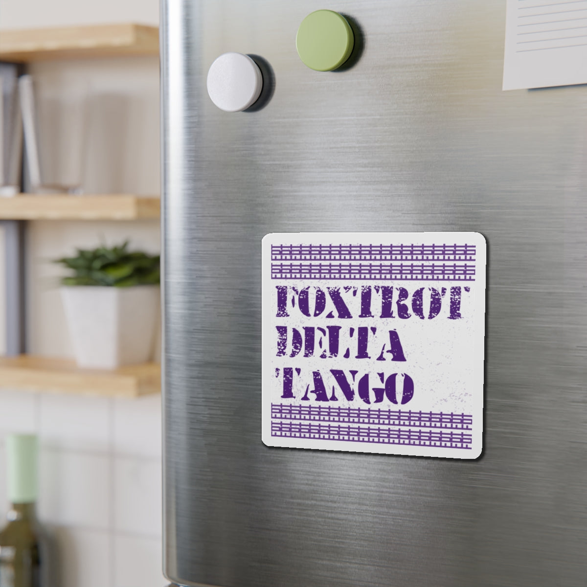 Political Magnet Anti-Trump Merch Foxtrot Delta Tango Car Magnet Political Decal FDT Resist Protest Activism Gear Anti-Fascism Resistance