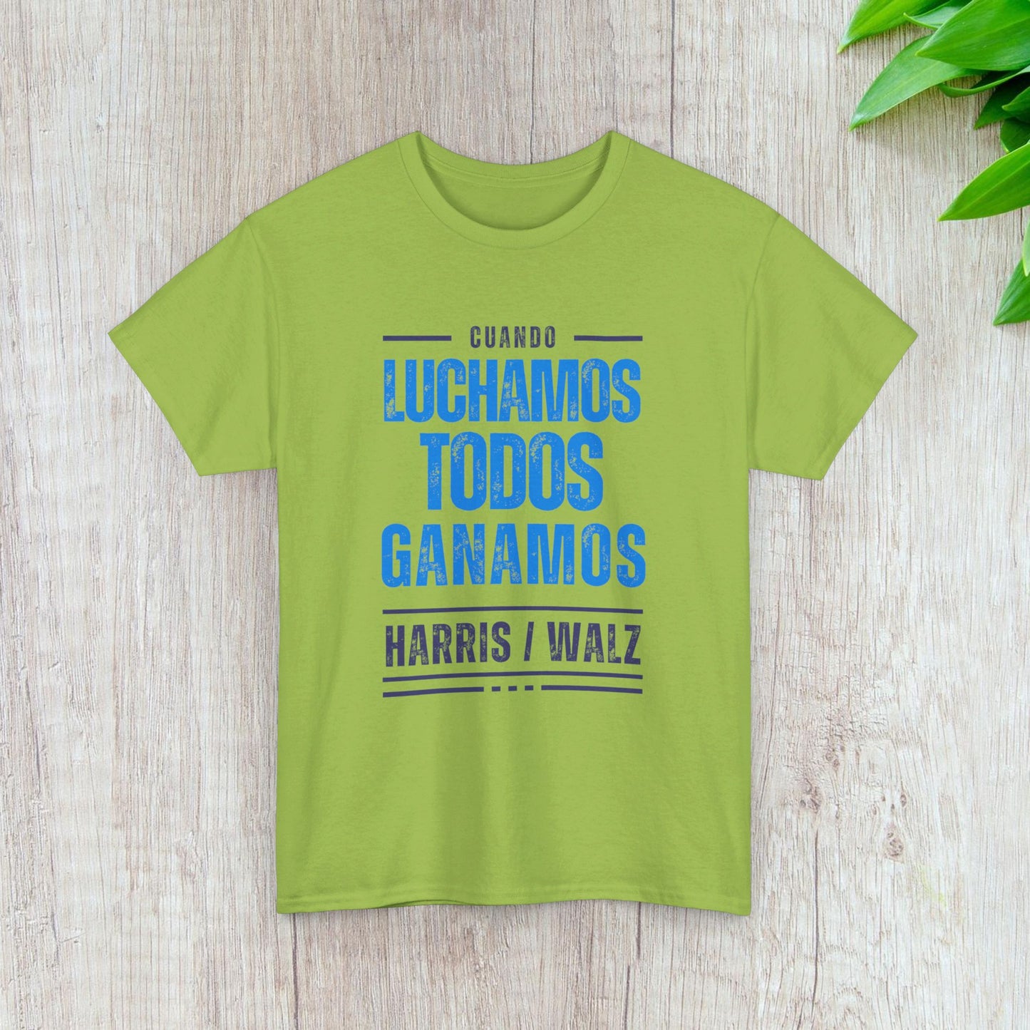 Cuando Luchamos Todos Ganamos Shirt- When We Fight We Win Tee in Spanish-  Latinx for Harris Democrat Presidential Election T-Shirt