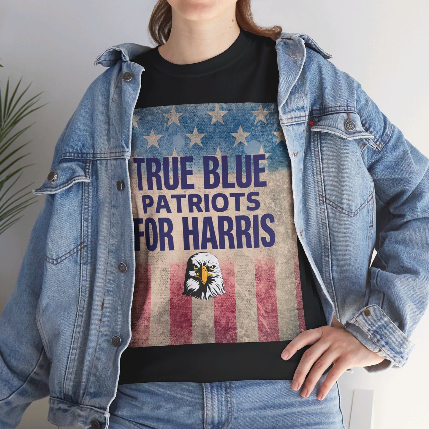 True Blue Patriots for Harris Shirt- Save Democracy Tee- Democrat Presidential Election T-Shirt