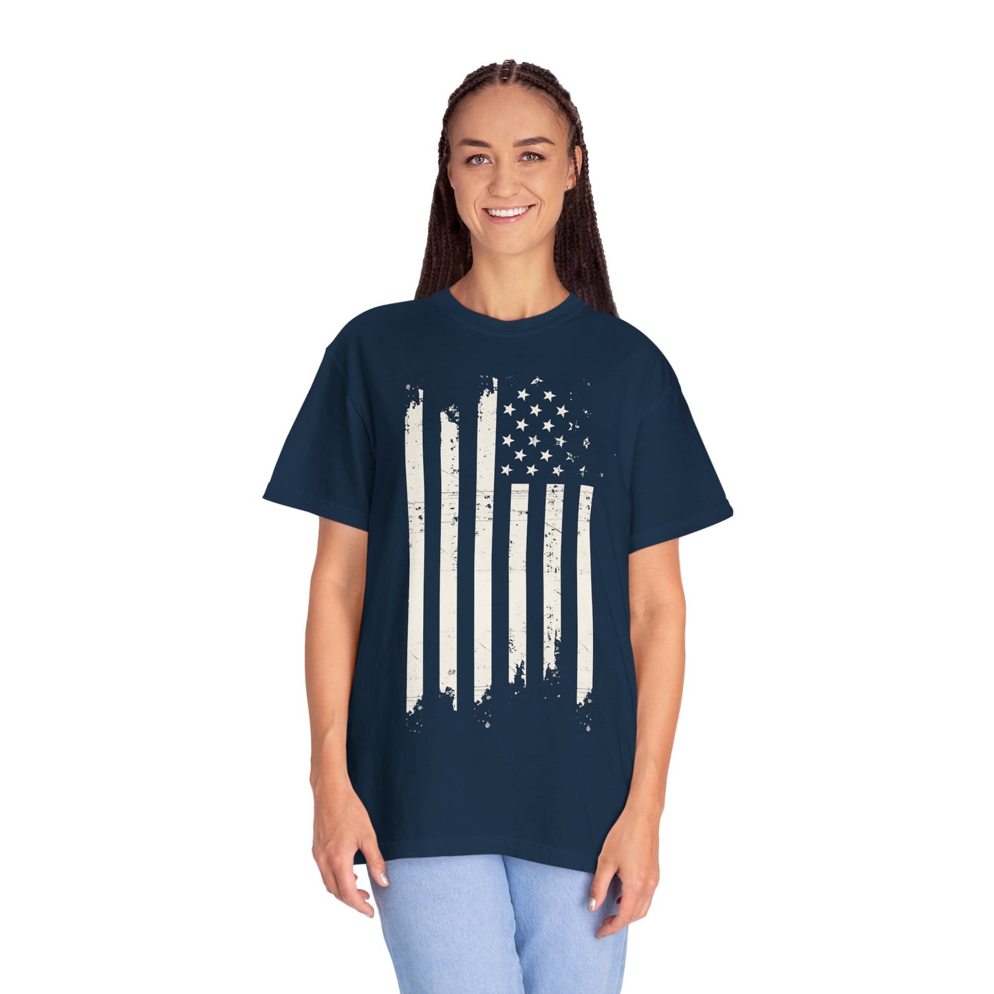 Distressed USA Flag Mourning Protest Shirt Social Justice TShirt Anti-Trump Merch Anti-Fascism Resist Comfort Colors Tee Democrat Apparel
