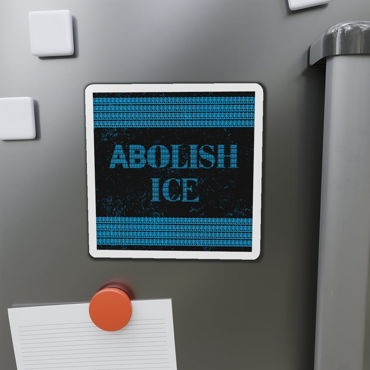Political Magnet Anti-Trump Merch Abolish ICE Fuck Donald Trump Car Magnet Political FDT Resist Protest Gear Anti-Fascism Democratic Sign