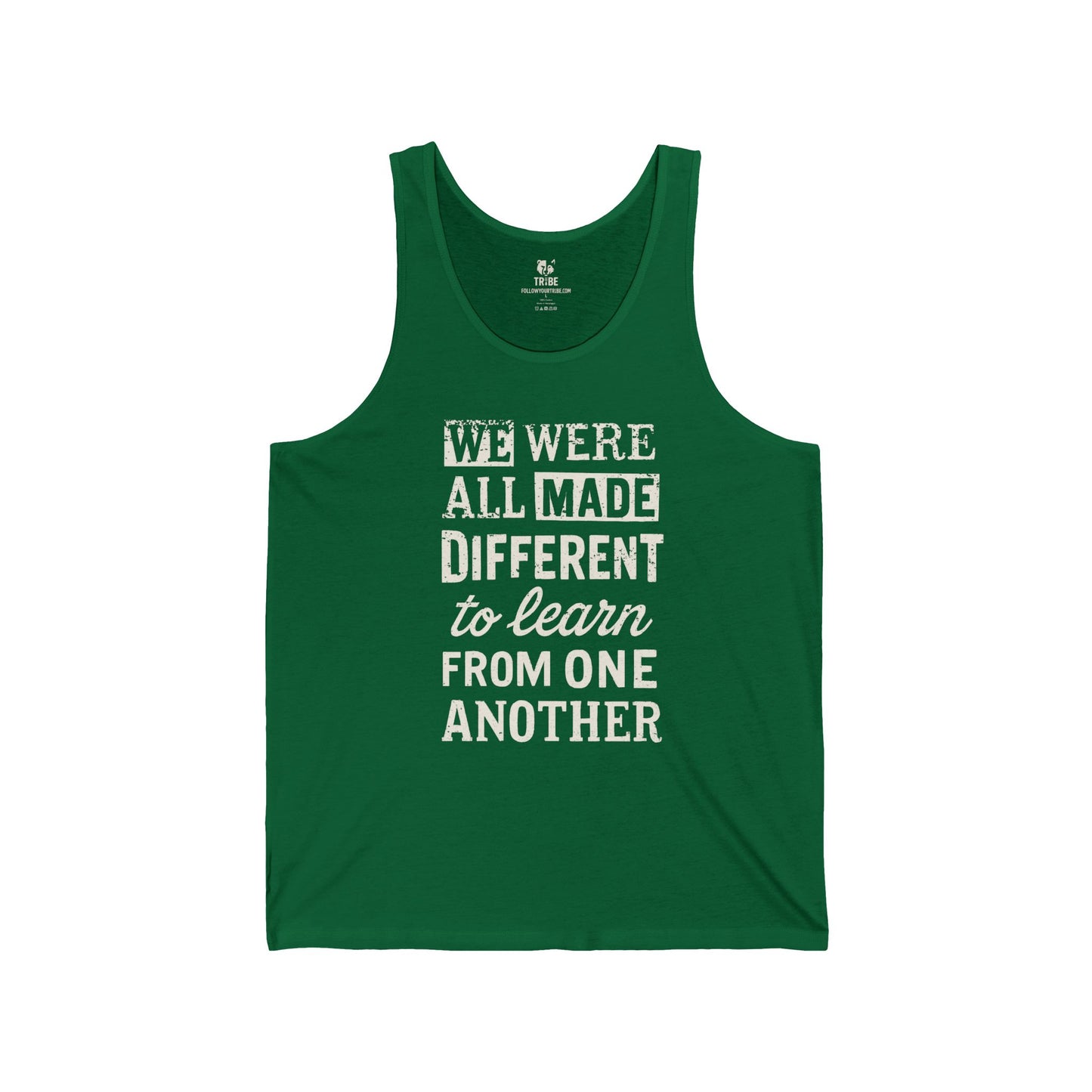 We Were All Made Different Protest Tank Top Social Justice Shirt Anti-Trump Merch Anti-Fascism Gear Resistance Tank Top Democrat Apparel