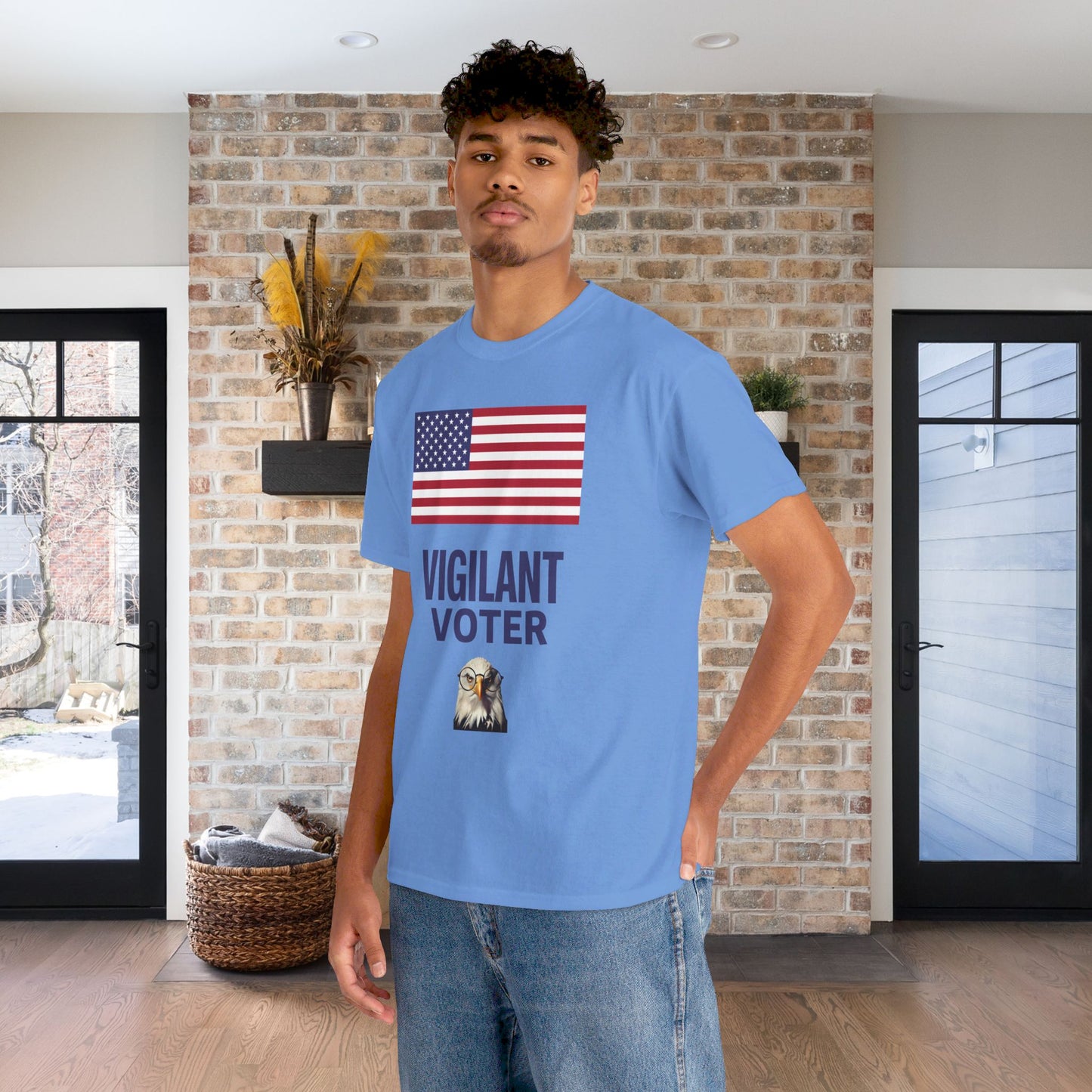 Vigilant Voter Shirt- Vote Blue Save Democracy Tee- Democrat Presidential Election T-Shirt