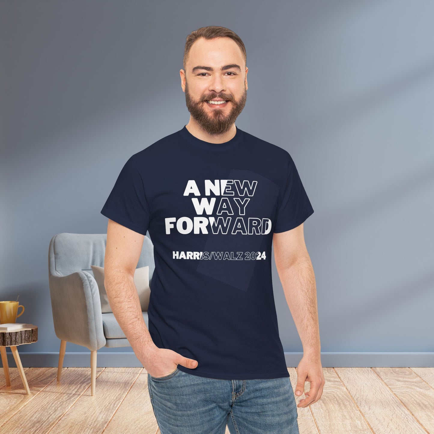 New Way Forward Shirt- We're Not Going Back Tee-  Democrat Presidential Election T-Shirt