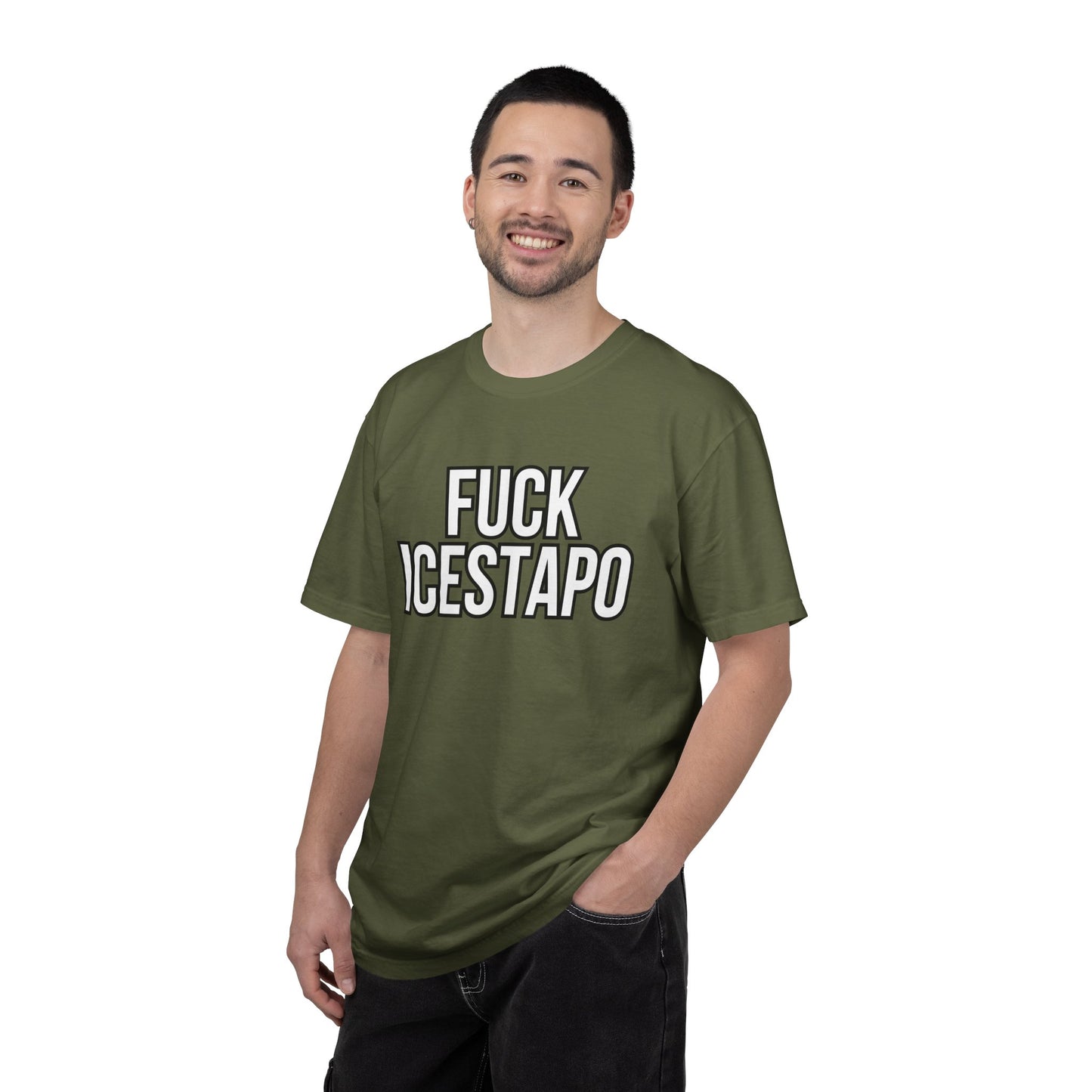 F*ck ICESTAPO Tee Protest Shirt Foxtrot Delta Tango Fck Donald Trump Anti-Fascism Abolish ICE Gestapo Comfort Colors Ring-Spun Cotton Tshirt