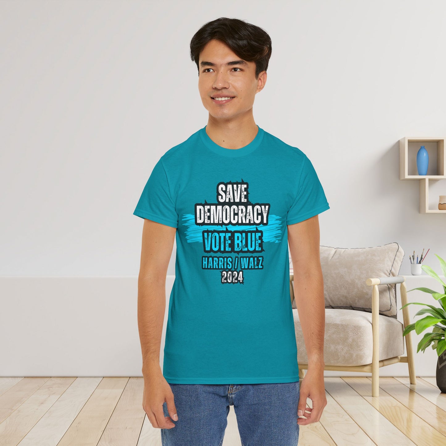 Save Democracy Vote Blue Shirt- Save Democracy Tee- Democrat Presidential Election T-Shirt