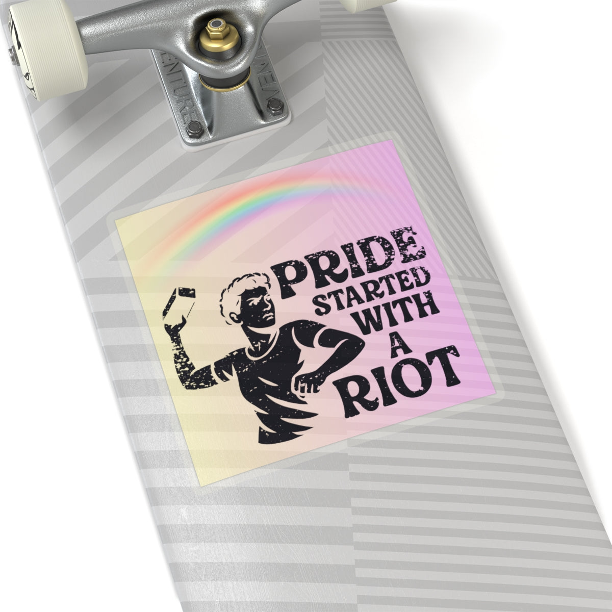 Stonewall Protest LGBT Water Bottle Sticker Laptop LGBTQ Decal Queer Lesbian Bisexual Transgender Gay Pride Merch LGBTQIA Political Adhesive