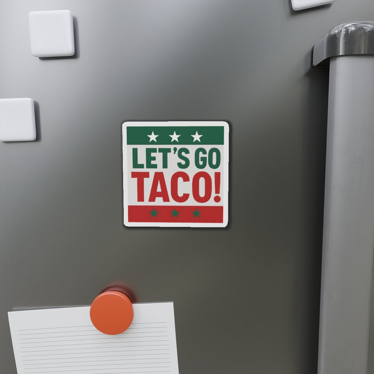 Political Magnet Anti-Trump Merch Let's Go Taco Fuck Donald Trump Car Magnet Political FDT Resist Protest Gear Anti-Fascism Mexican Sign