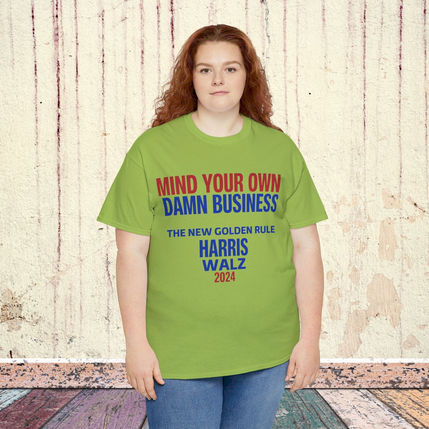 Mind Your Own Damn Business Shirt- Harris Walsh Tee-  Democrat Presidential Election T-Shirt