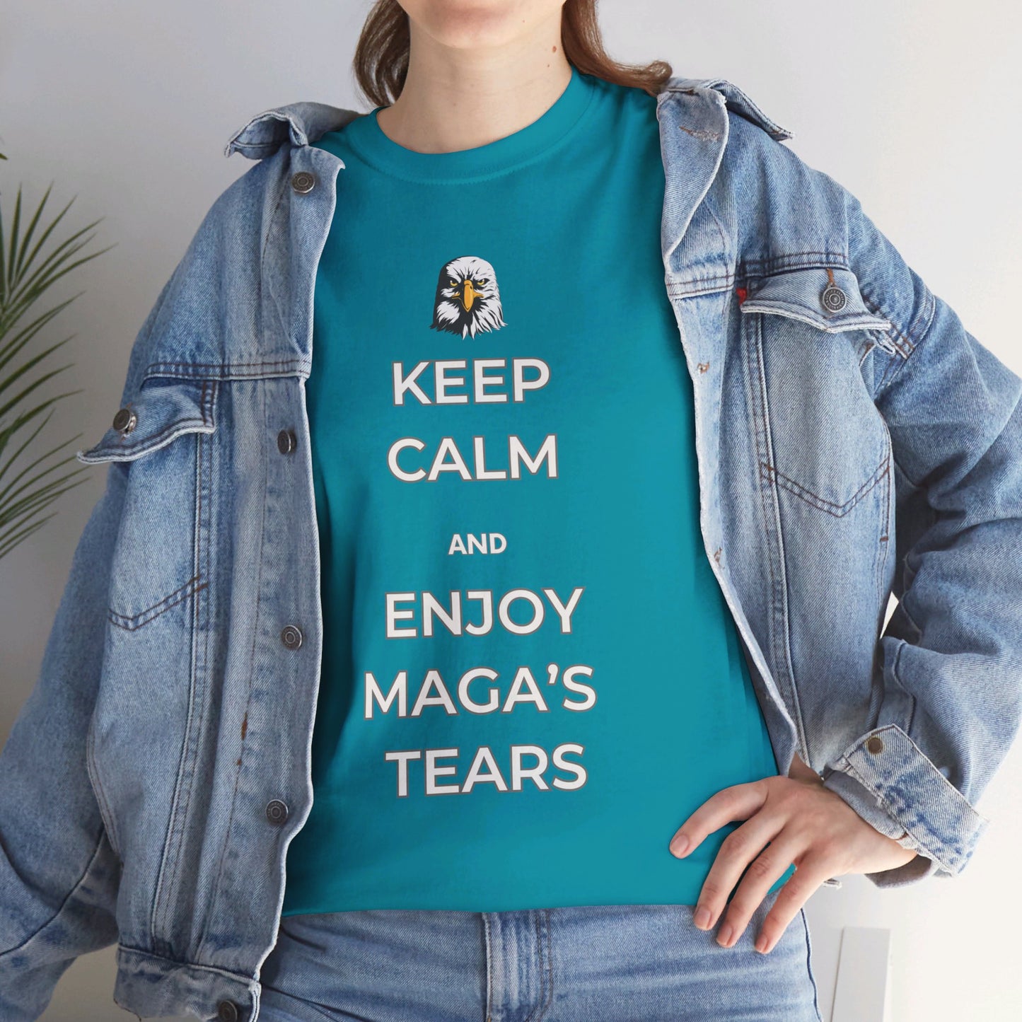 Keep Calm and Enjoy MAGA's Tears Shirt- Harris Walz Tee-  Democrat Presidential Election T-Shirt