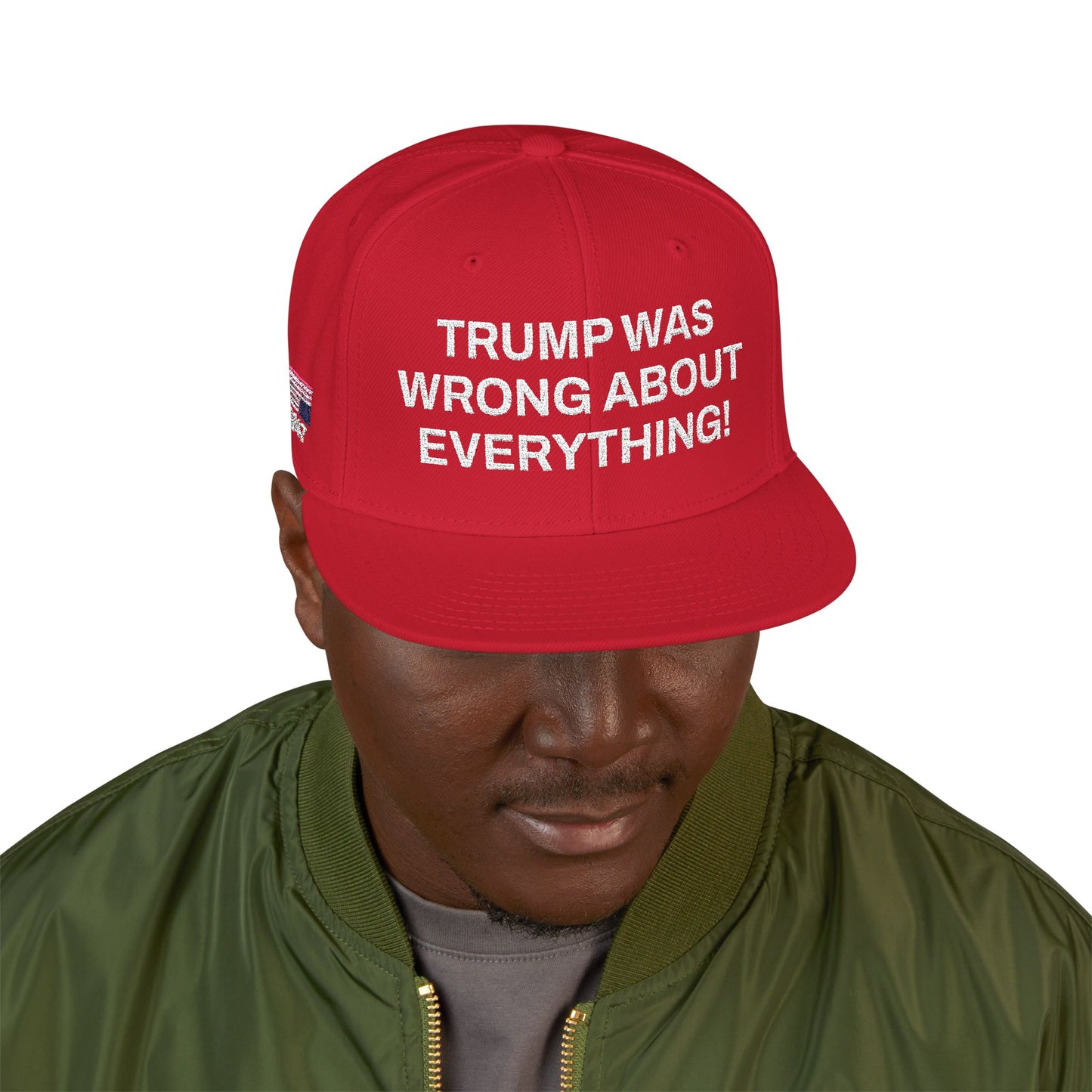 FDT Cap Embroidery Snapback DJT Protest Hat Trump Was Wrong About Everything Anti-Trump Merch Anti-Fascism Resistance Not My President Hat