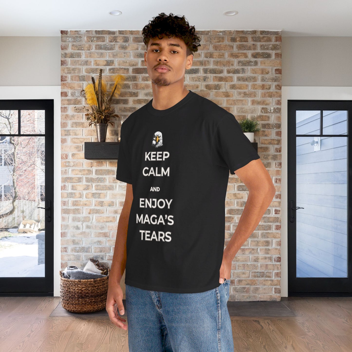 Keep Calm and Enjoy MAGA's Tears Shirt- Harris Walz Tee-  Democrat Presidential Election T-Shirt