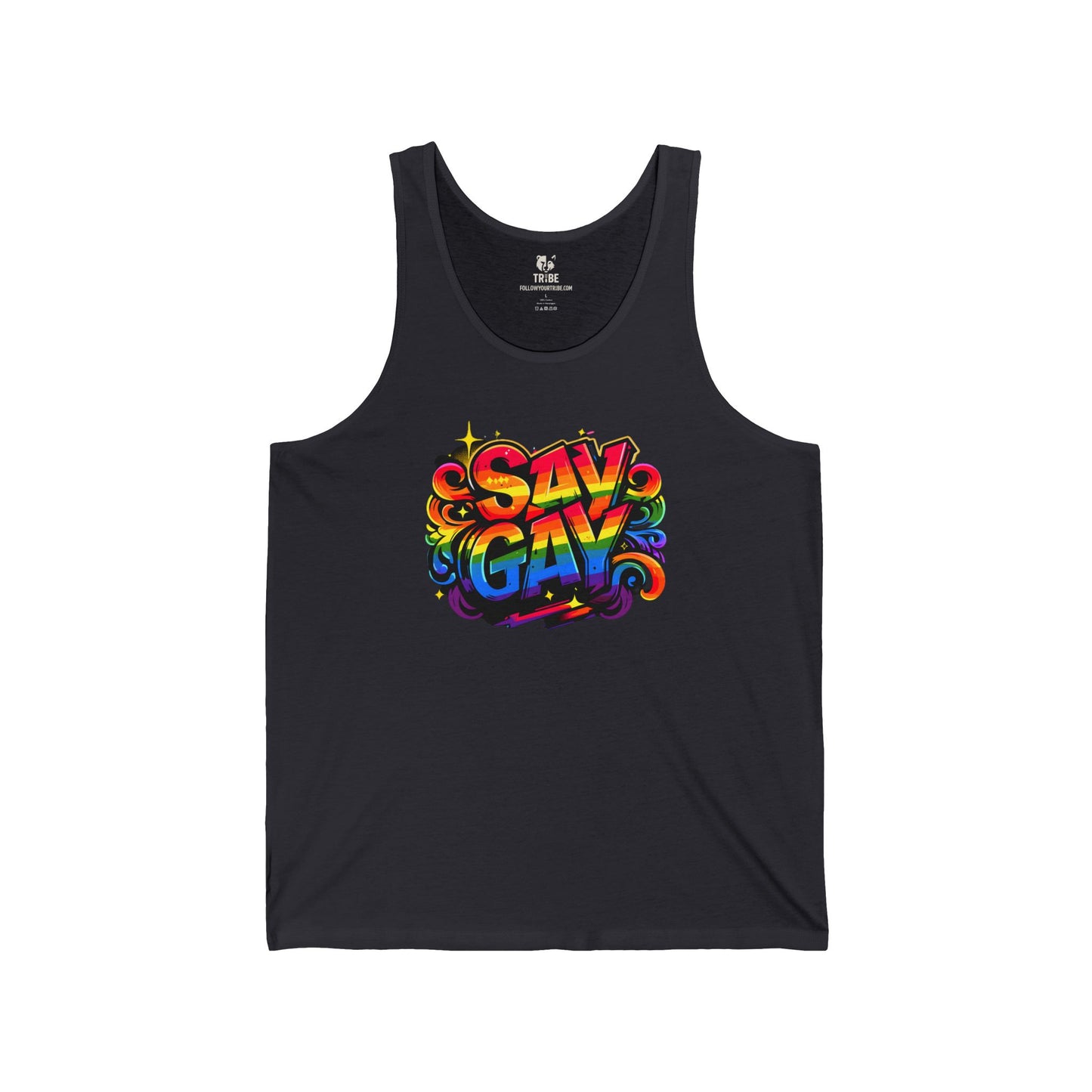 Say Gay Protest Tank Top LGBT Sleeveless Shirt Social Justice LGBTQ Tank LGBTQIA Top Queer Lesbian Bisexual Transgender Gay Pride Apparel