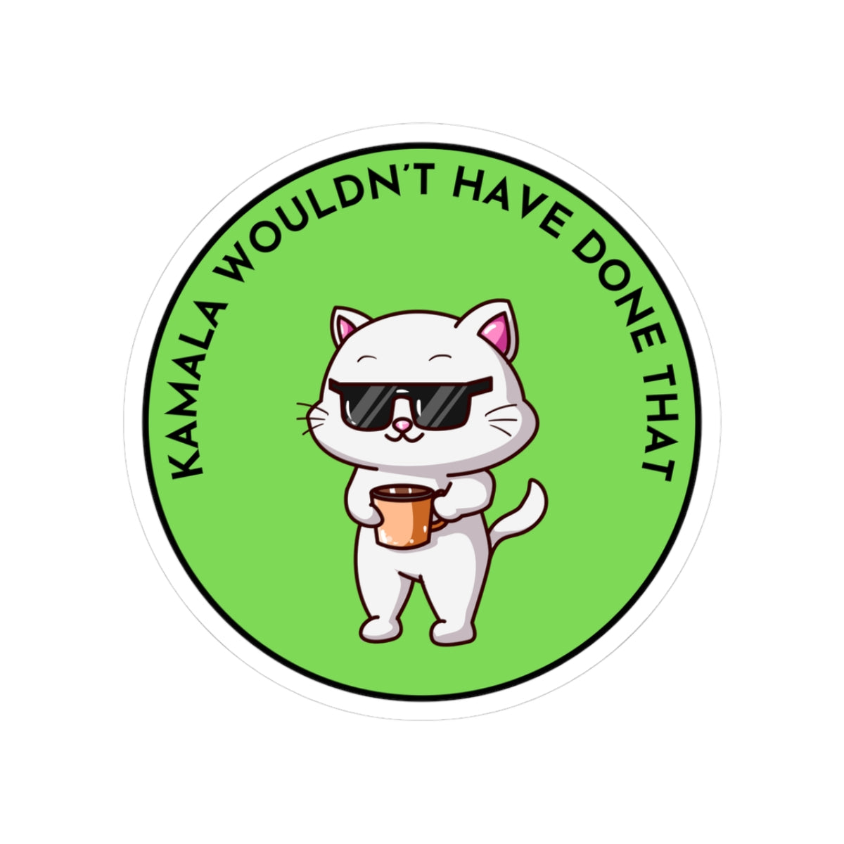 Resist Sticker Anti-Trump Merch Kamala Wouldn't Have Done That Political Decal FDT Protest Sticker Activist Anti-Fascism Resistance Decal