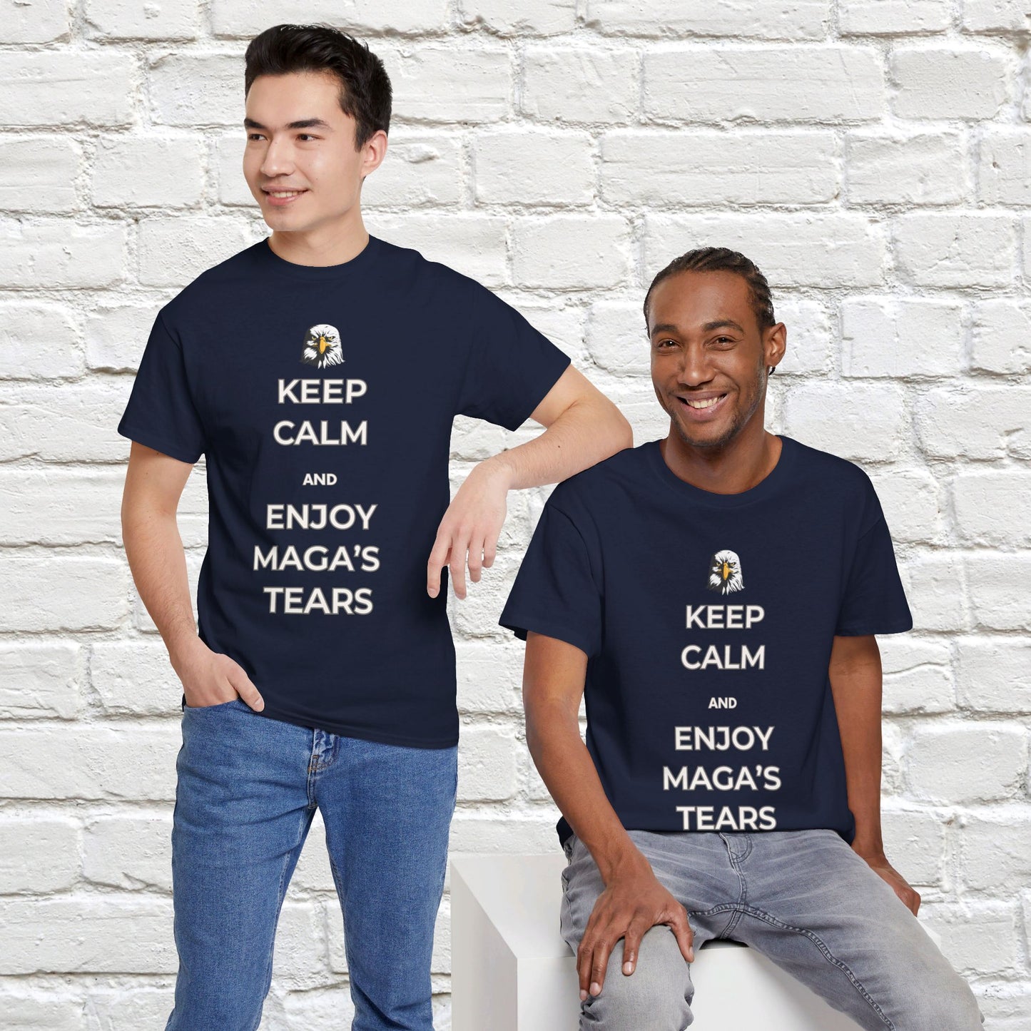 Keep Calm and Enjoy MAGA's Tears Shirt- Harris Walz Tee-  Democrat Presidential Election T-Shirt