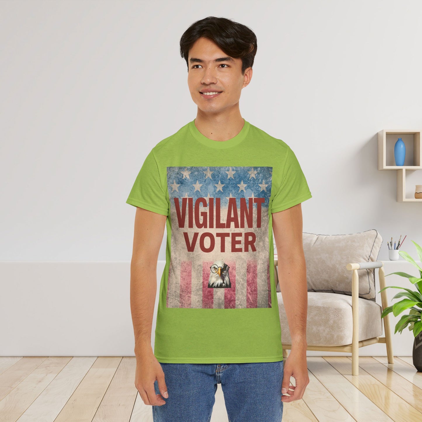 Vigilant Voter Shirt- Vote Blue Save Democracy Tee- Democrat Presidential Election T-Shirt