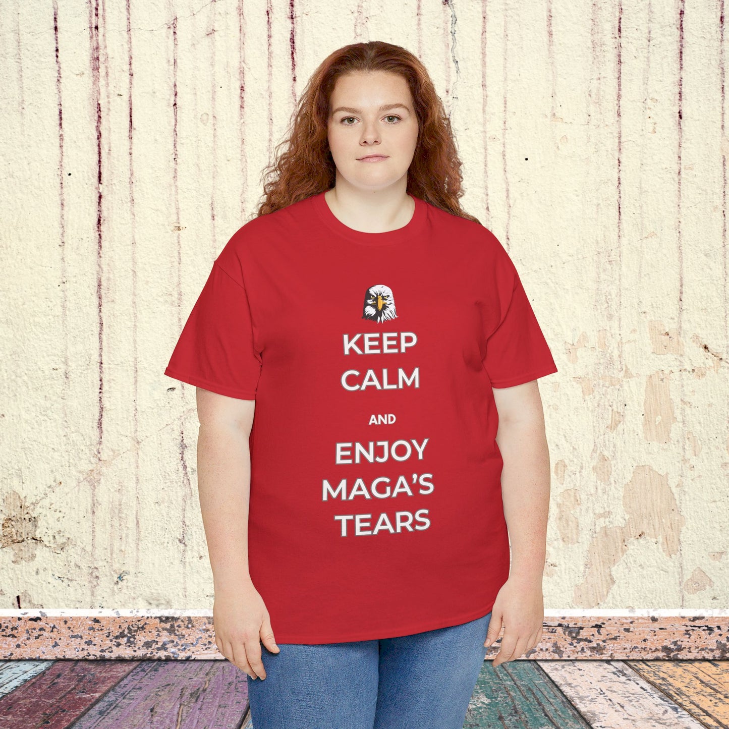 Keep Calm and Enjoy MAGA's Tears Shirt- Harris Walz Tee-  Democrat Presidential Election T-Shirt