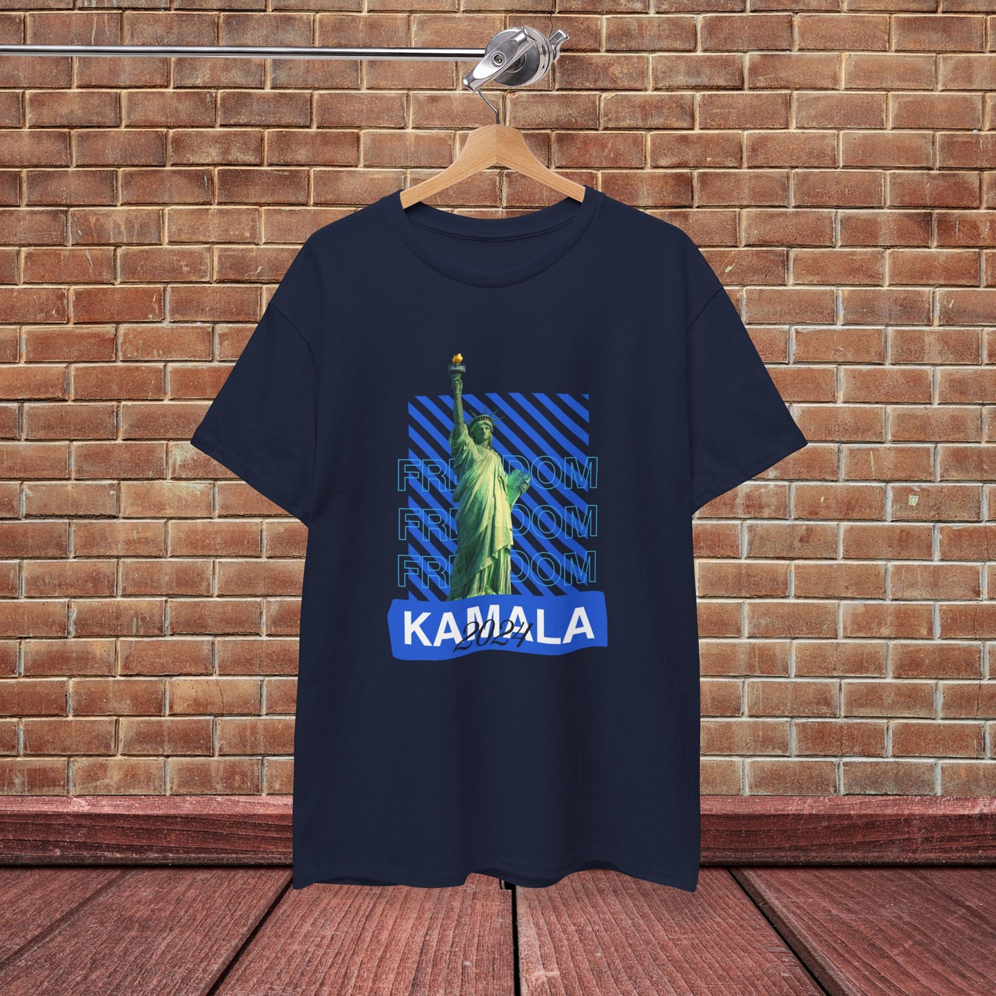 Statue of Liberty Kamala 2024 Freedom Shirt- Vote Blue T-Shirt- Democrat Presidential Election T-Shirt- Save Democracy Shirt