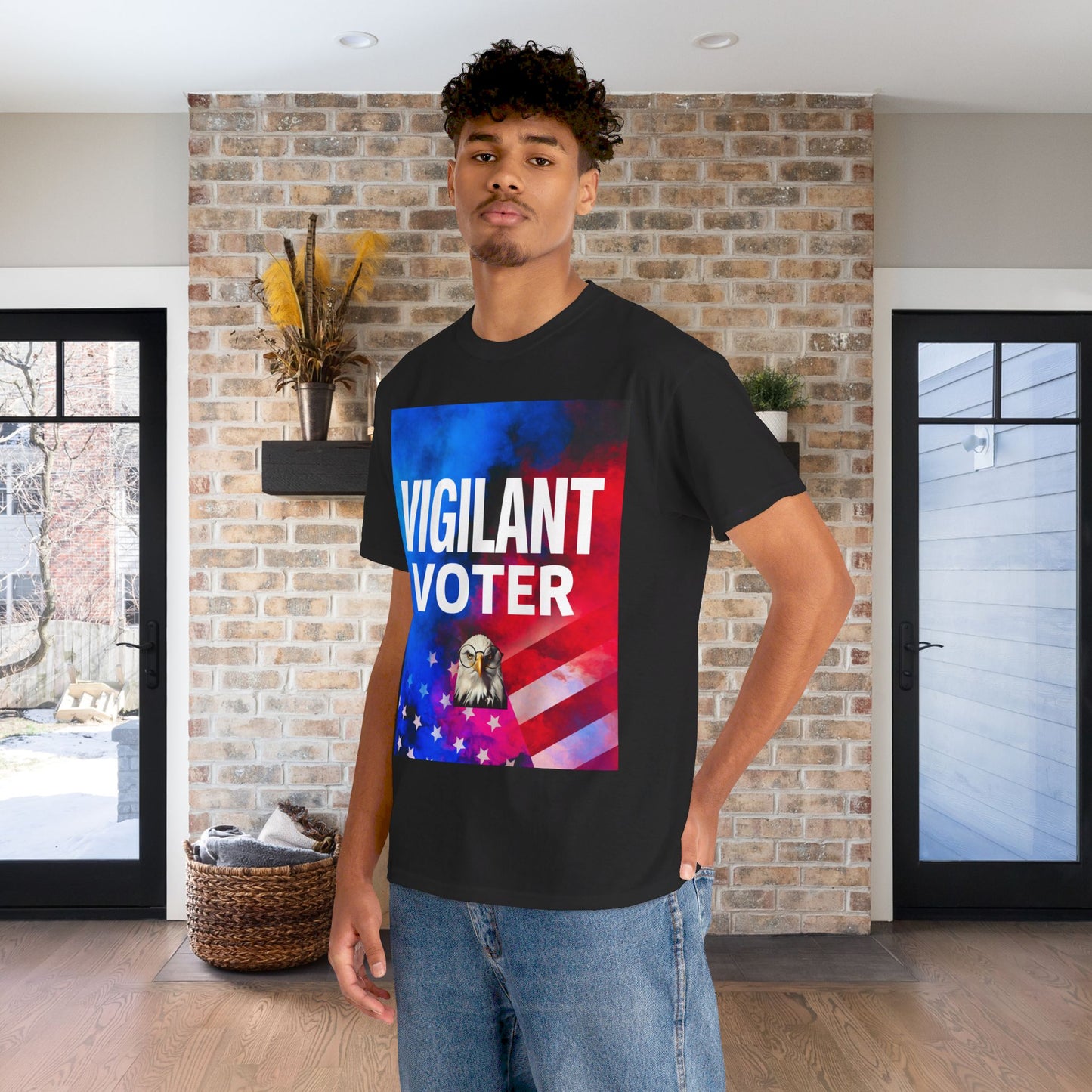 Vigilant Voter Shirt- Vote Blue Save Democracy Tee- Democrat Presidential Election T-Shirt