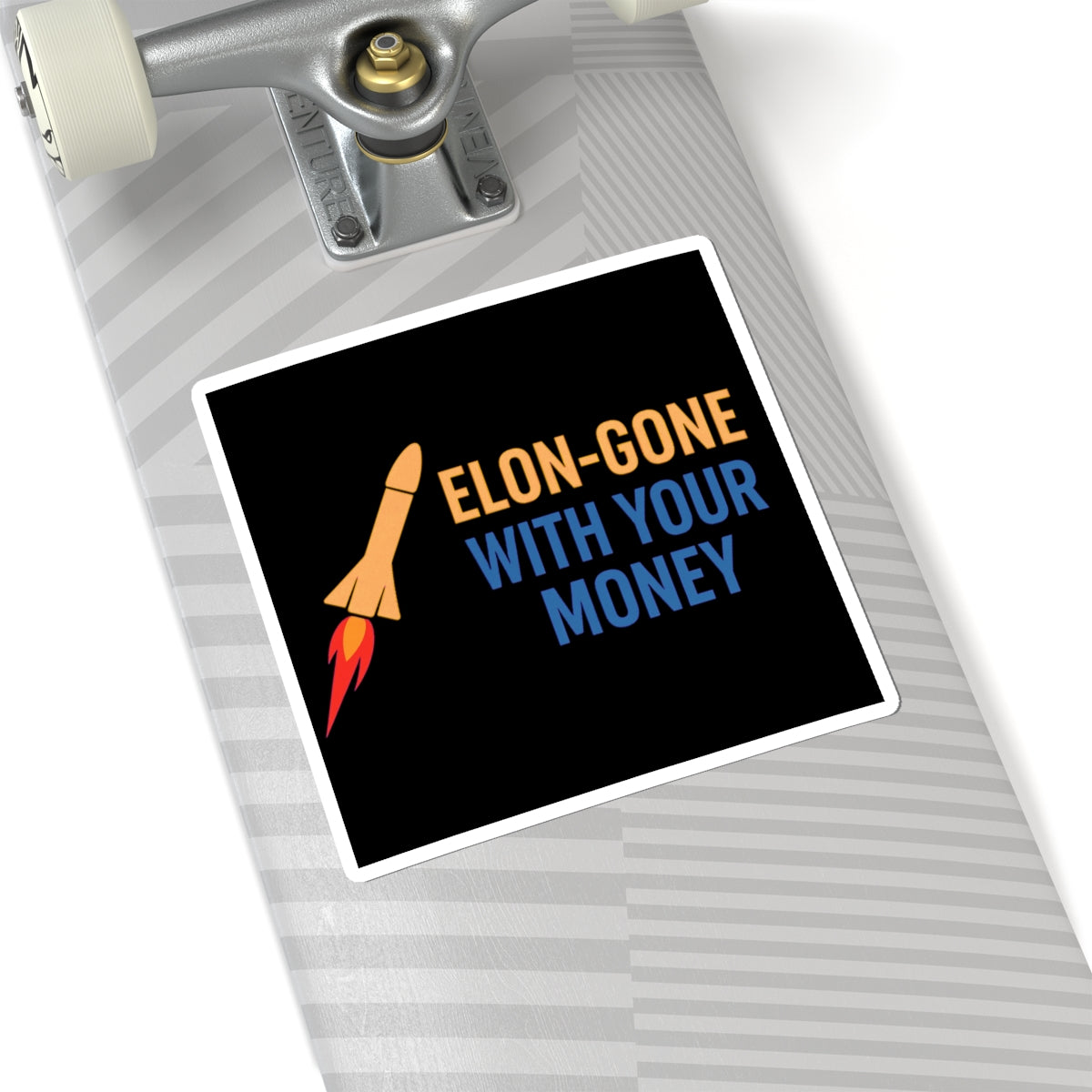 Resist Sticker Elon Gone With Your Money Anti-Trump Merch Political Decal FDT Protest Sticker Activist Anti-Fascism Resistance Decal